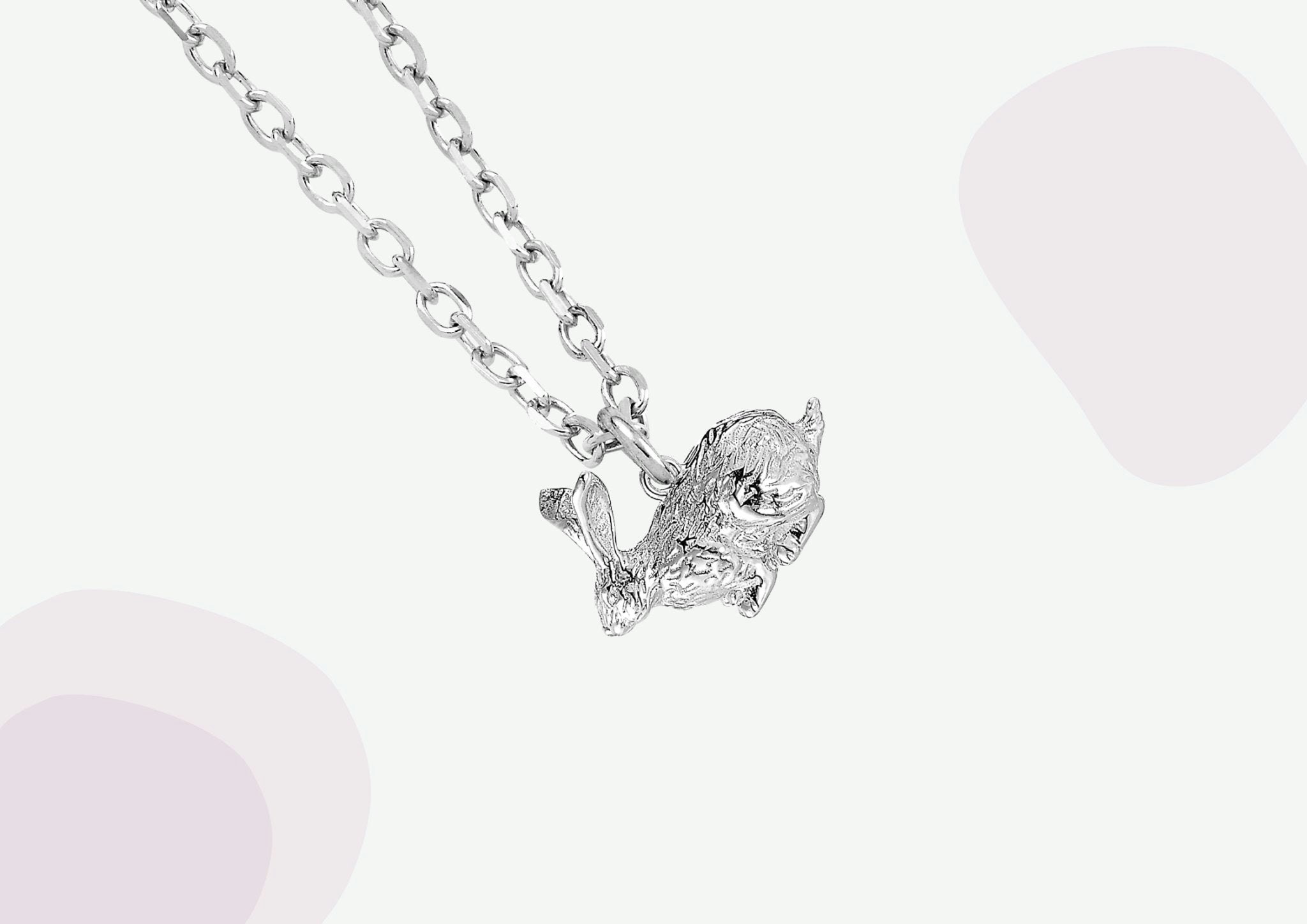 Mylee London Silver Rabbit Necklace - Personalised - No