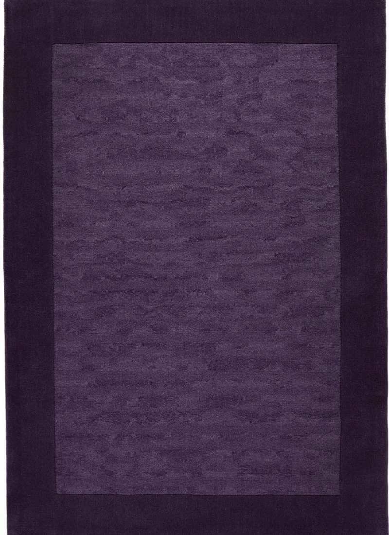 Rackhams Purple Bordered Rug – Handmade - 160X230 Cm