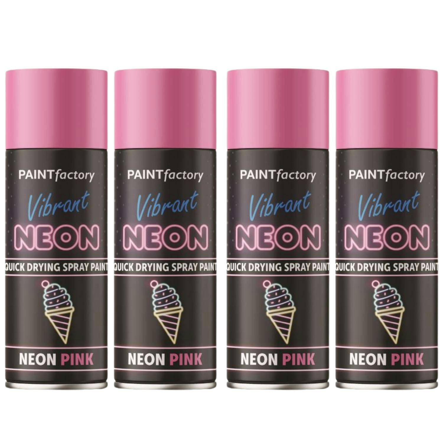 Rackhams Pink 4X Fluorescent Neon Spray Paint 200Ml - Image 17