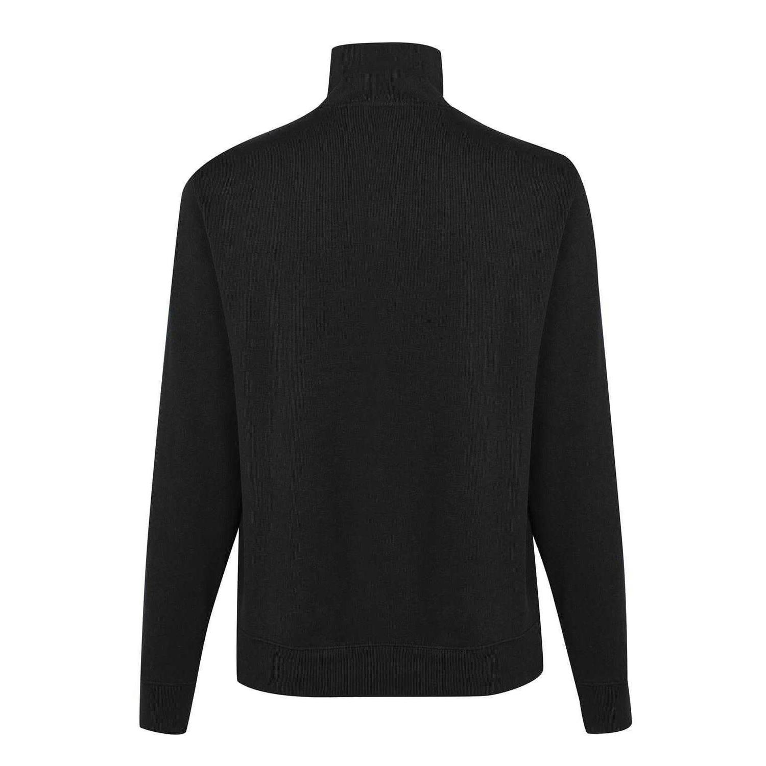 Lacoste Men's Black Cotton Blend Quarter Zip Sweatshirt - Xs - 100% Cotton