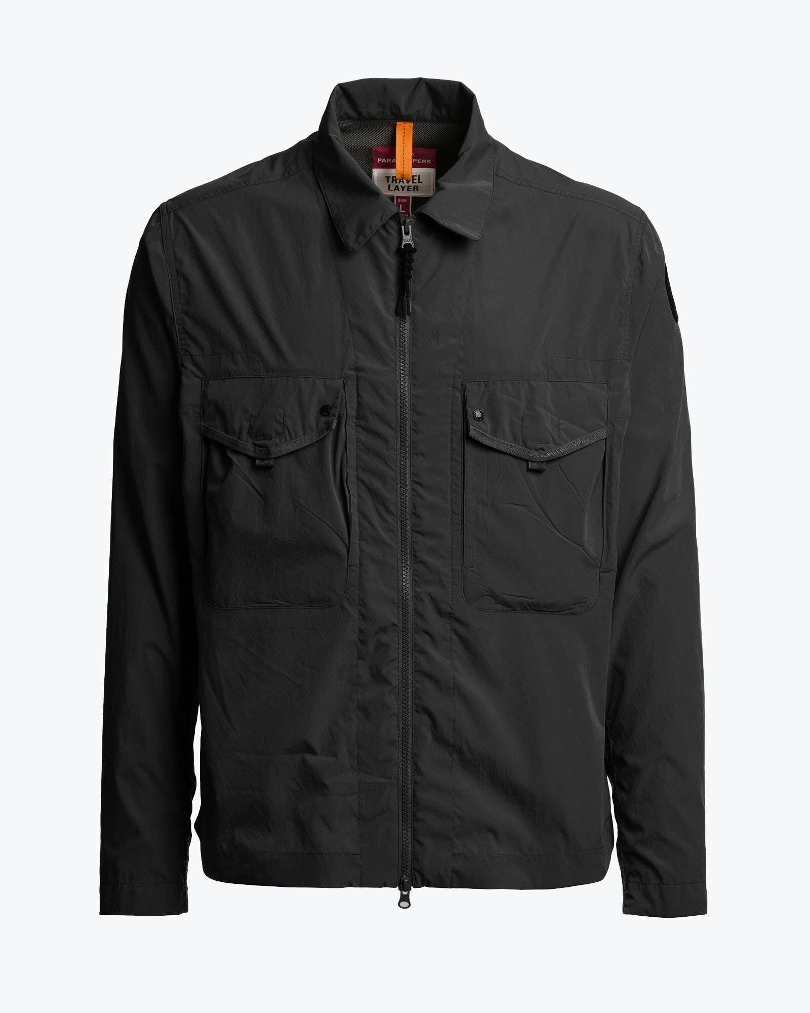 Parajumpers Men's Black Elgin Overshirt - 541 - 541 - Xl