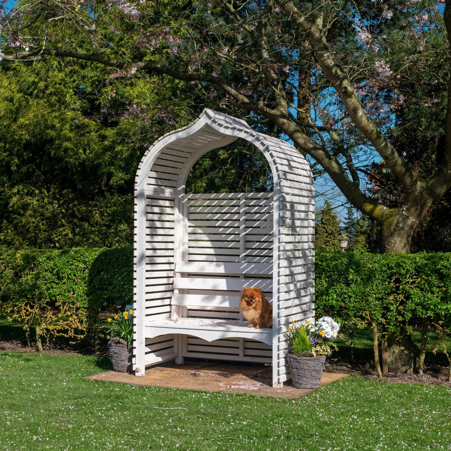 Rackhams Light Bejoda Arbour Garden Arch