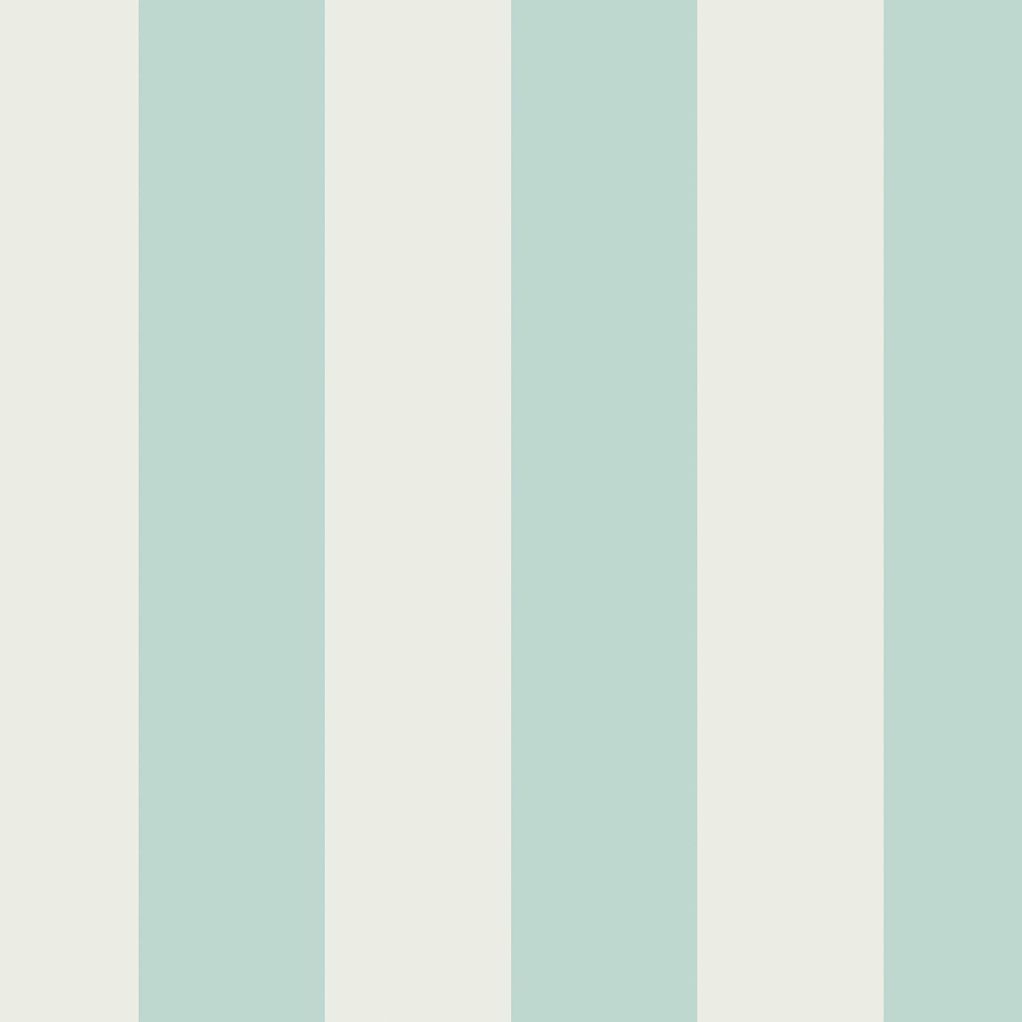 Rackhams Blue Canopy Stripe Wallpaper | Duck Egg