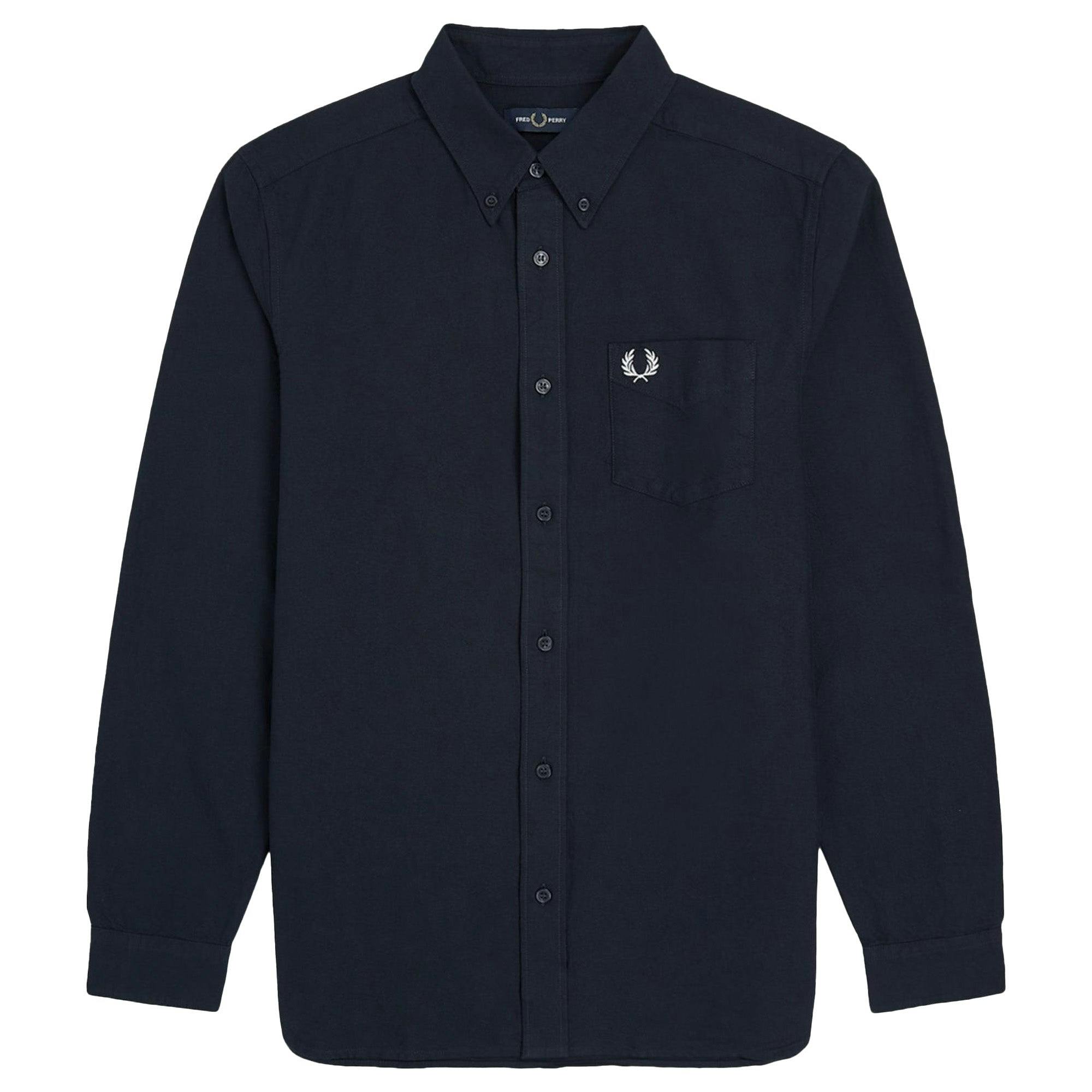 Fred Perry Oxford Shirt - Navy - Small