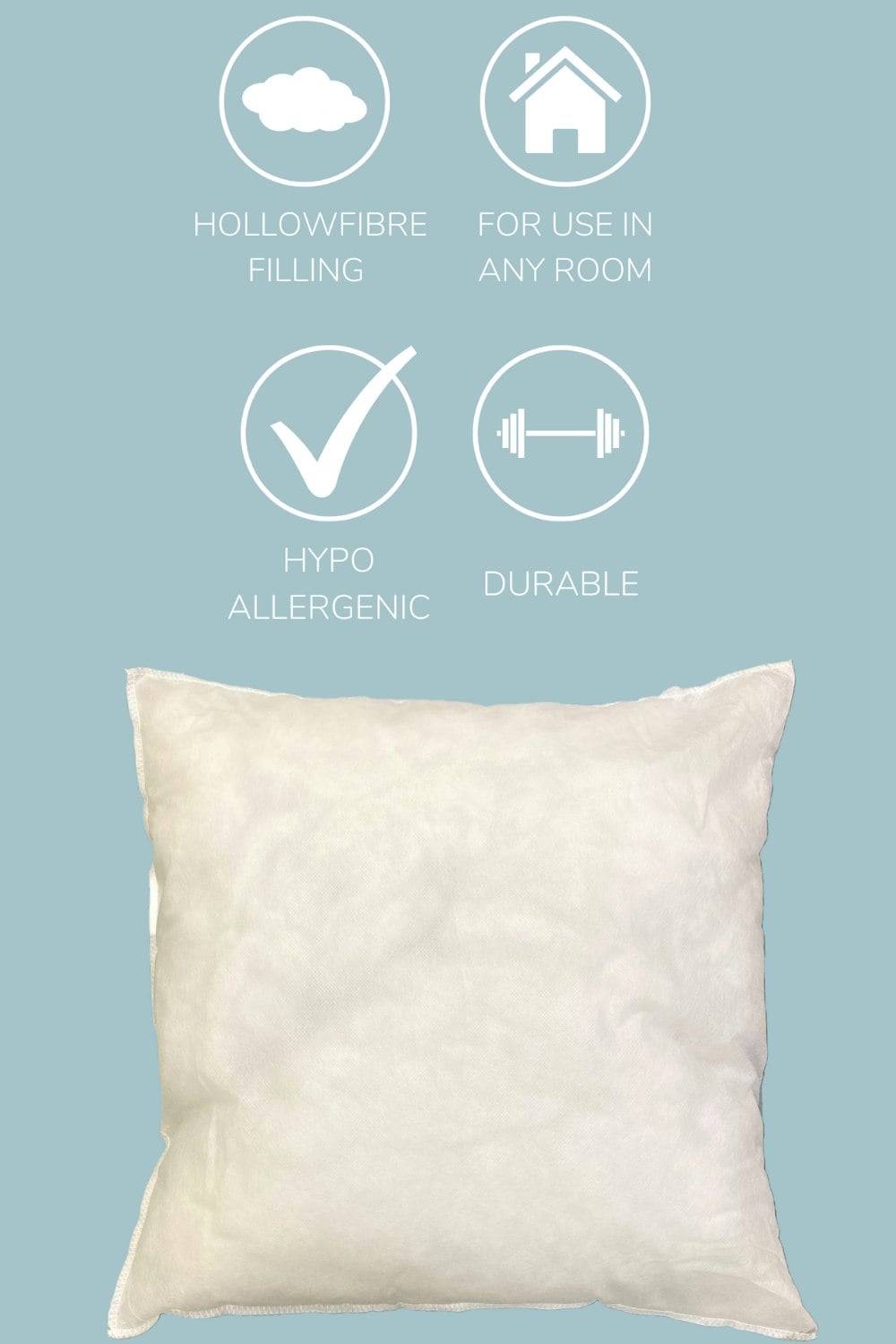 Rackhams White Hollowfibre Cushion Inner - 45X45cm