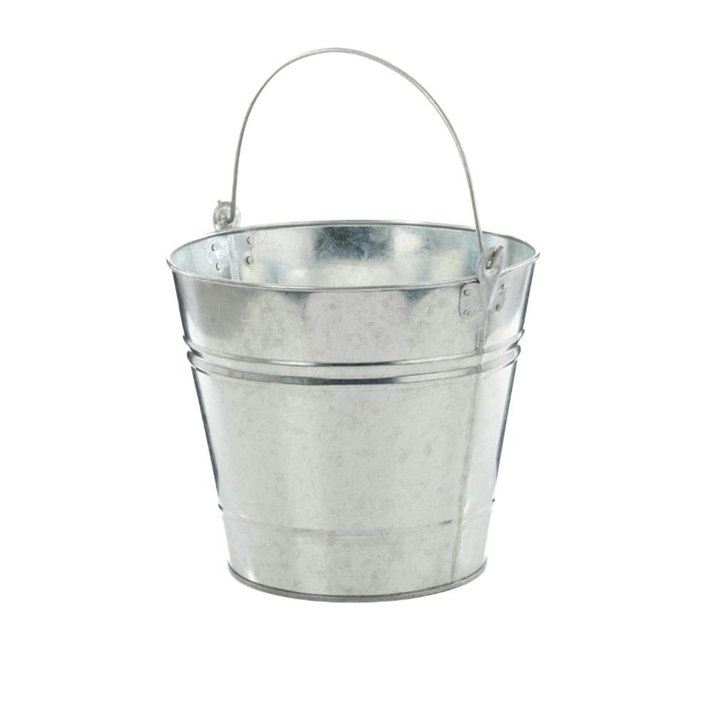 Leecroft Galvanised Bucket 12'' 12L - One Colour - One Size - One Colour