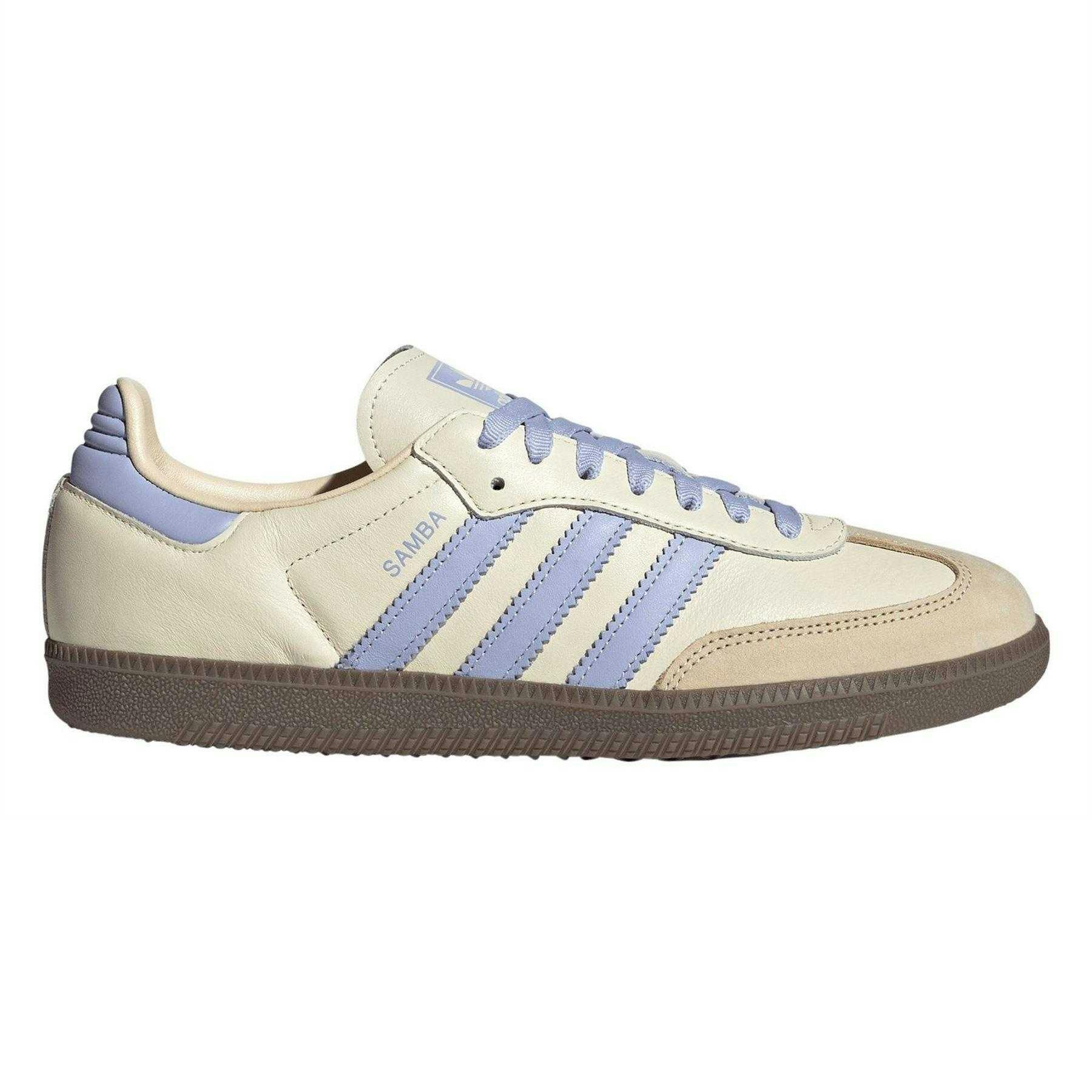 Adidas Women's Cream Samba Og Leather Trainers - 4.5 Uk - 100% Mixed