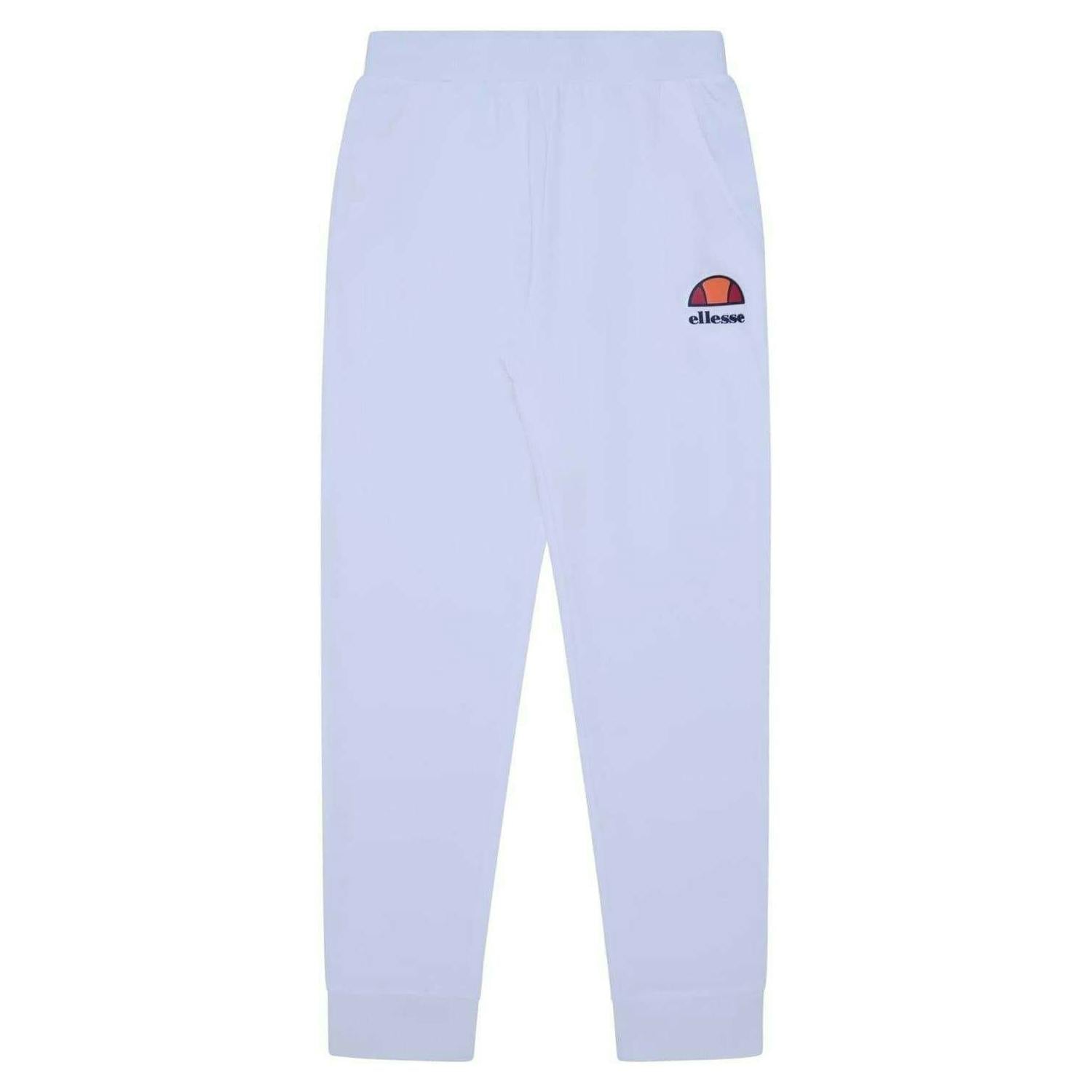 Ellesse Men's White Saxcony Regular Joggers - Xs R - 100% Cotton
