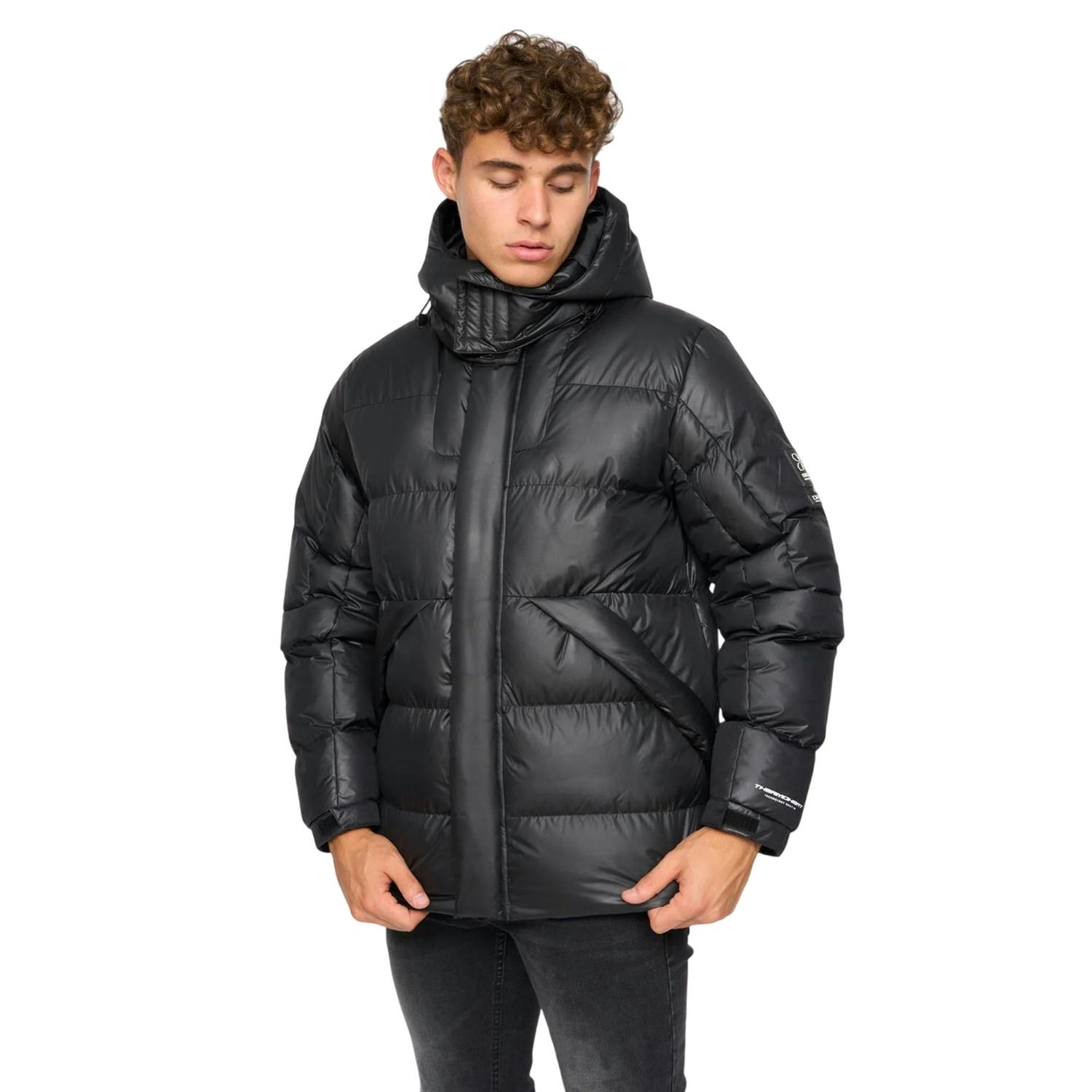 Crosshatch Men's Black Camptor Panelled Jacket - Xl - 100% Polyester