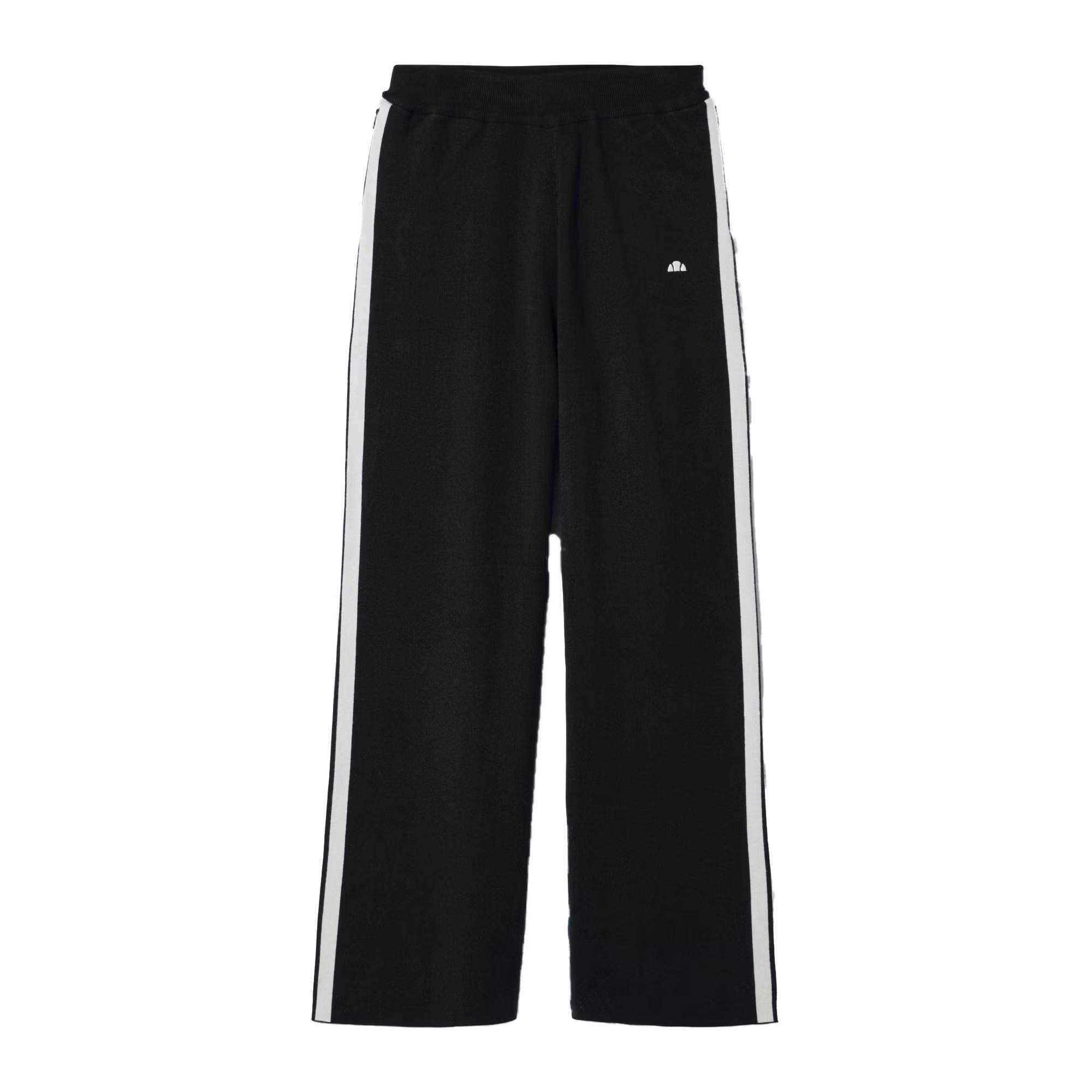 Ellesse Women's Black / Niantellos Knitted Trousers - 14 Uk - 50% Viscose/28% Polyester/22% Polyamide