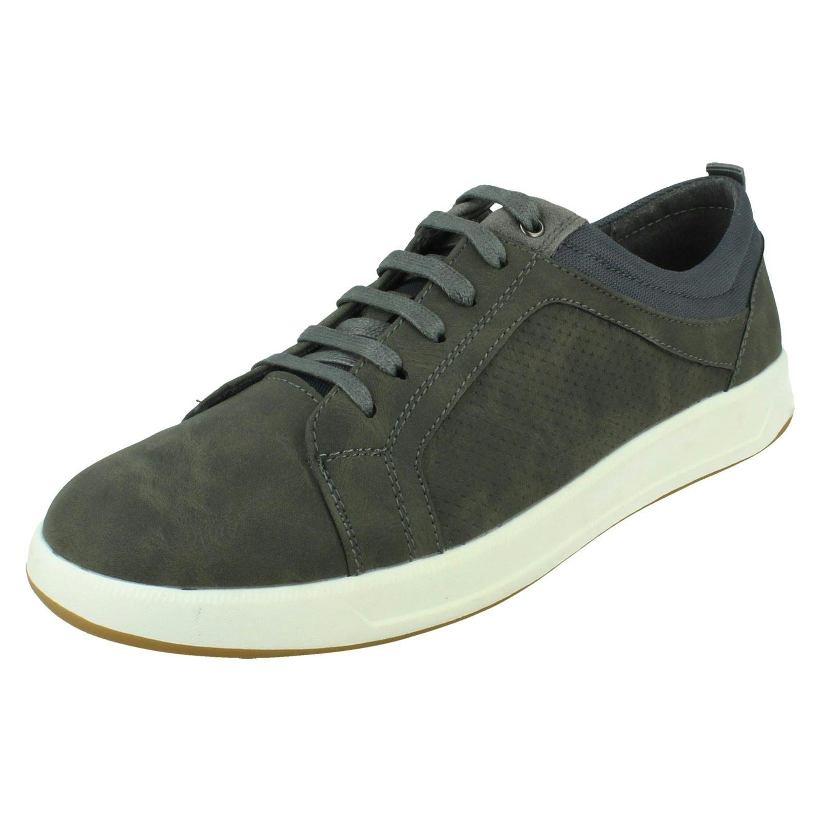 Thomas Blunt Men's Grey Lace Up Casual Trainers Shoes A2218 - Uk 9