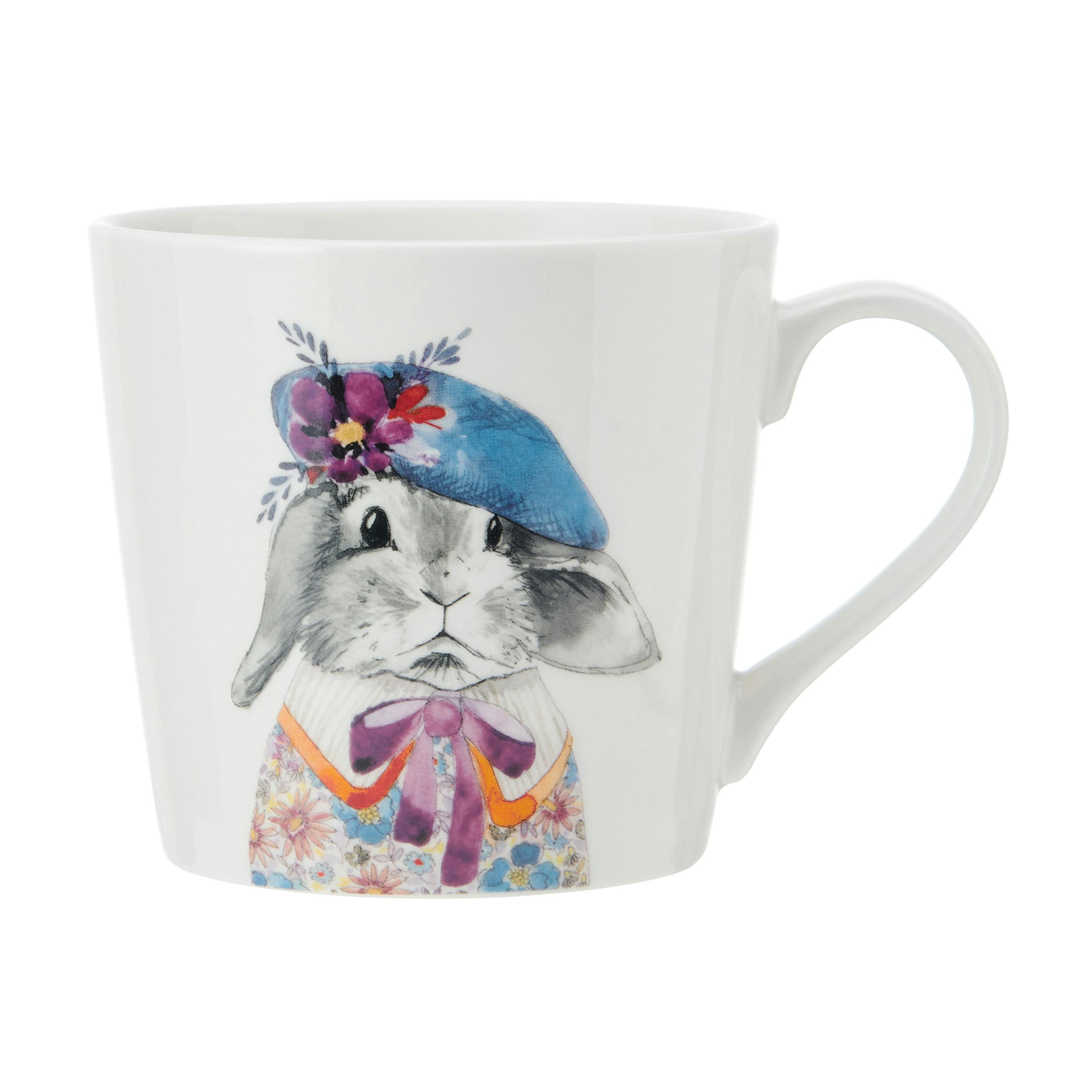 B&Q - Tipperleyhill Rabbit Print 380Ml Mug - Image 3