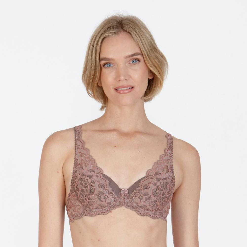 Little Women Women's Brown Little Mocha Spice Delight Underwired High Apex Bra - 38Aa