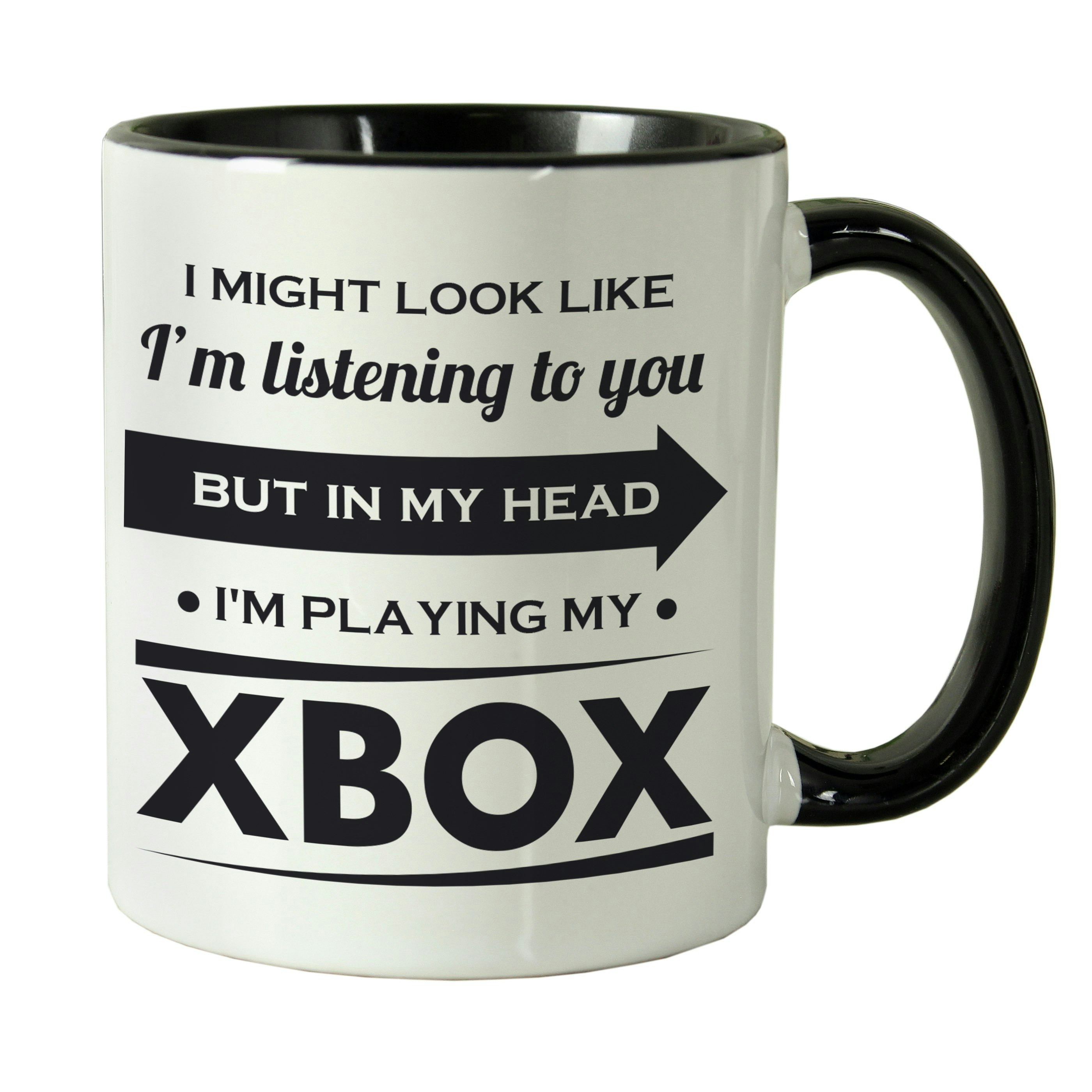 Rackhams Personalised Look Like I'm Listening Mug