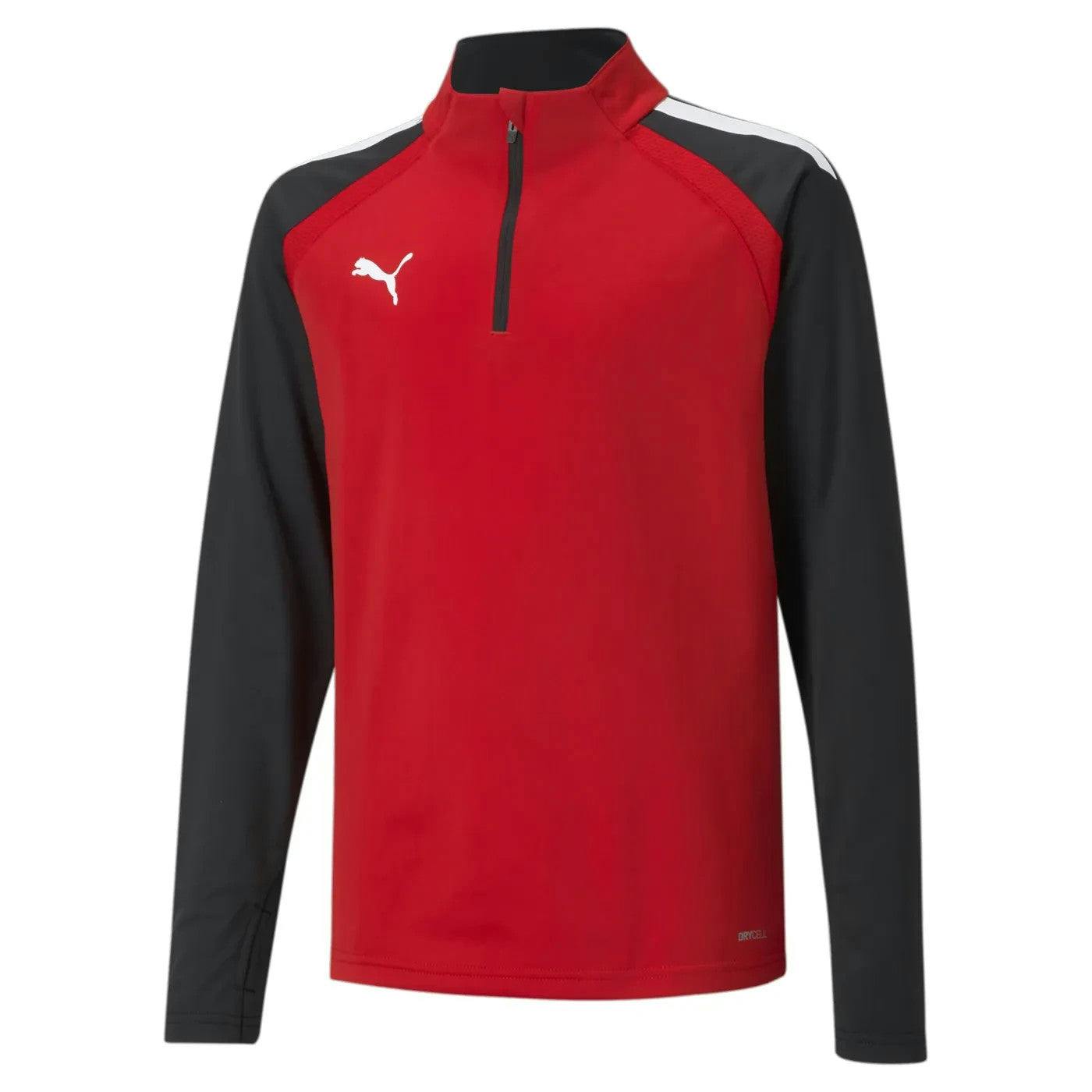 Puma Boys / Girls Teamliga 1/4 Zip Tracksuit Drill Top 657237 - 128 7-8 Years