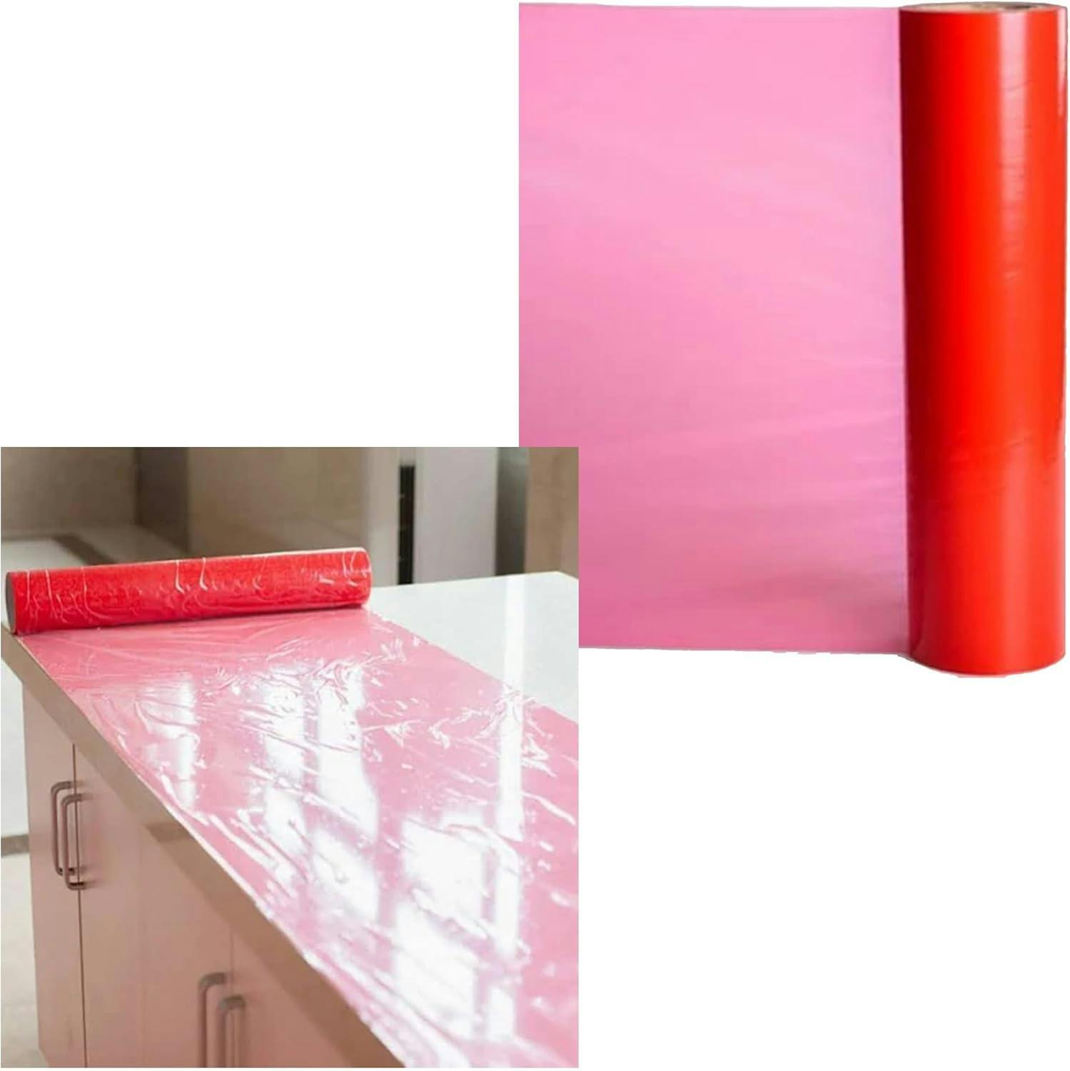 Storm Trading Group Hard Surface & Floor Protector Film Semi-Adhesive Diy Dust Sheet Cover - 2 X