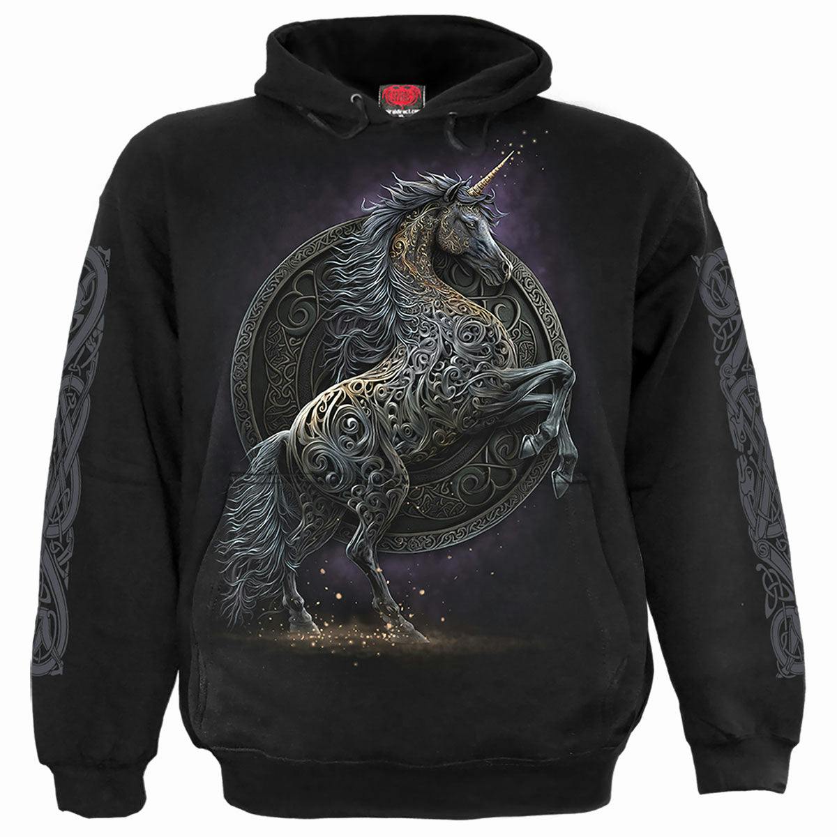 Spiral Direct Black Celtic Unicorn - Hoody - M