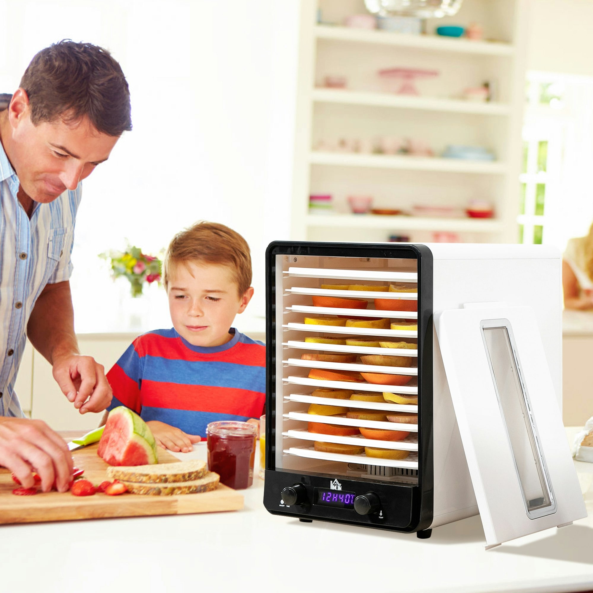 Homcom 550W 11 Tier Food Dehydrator For Fruit Meat Vegetable Jerky