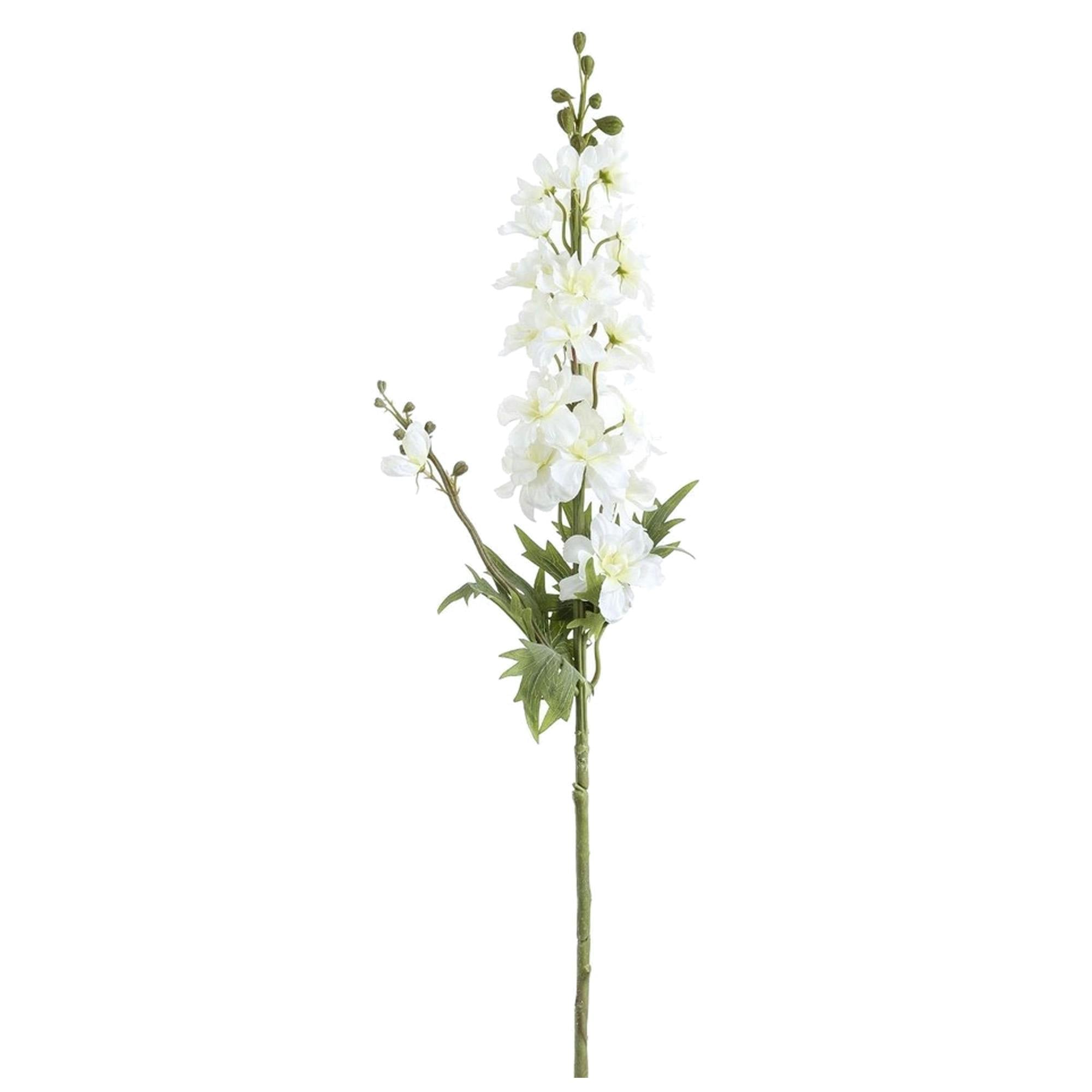 Hill Interiors Unisex White Delphinium Artificial Plant In - Image 4