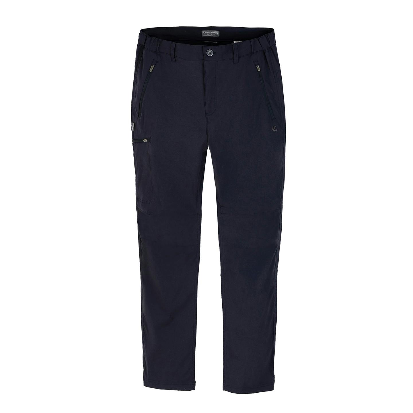 Craghoppers Men's Dark Kiwi Pro Stretch Cargo Trousers - Navy - 34R - Navy - 96% Recycled Polyamide/4% Elastane