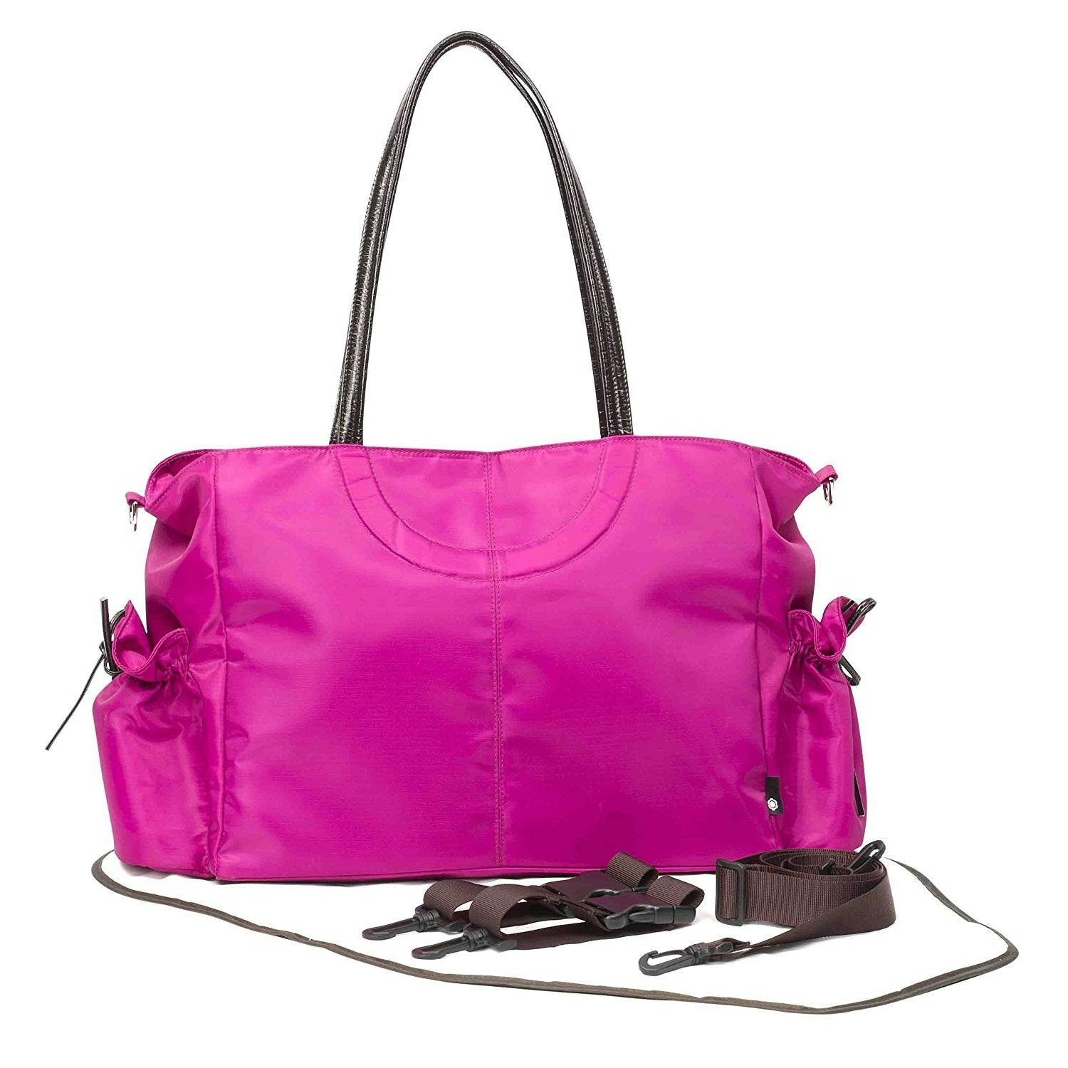 Primrose Hill Pink Hot Baby Changing Tote Bag