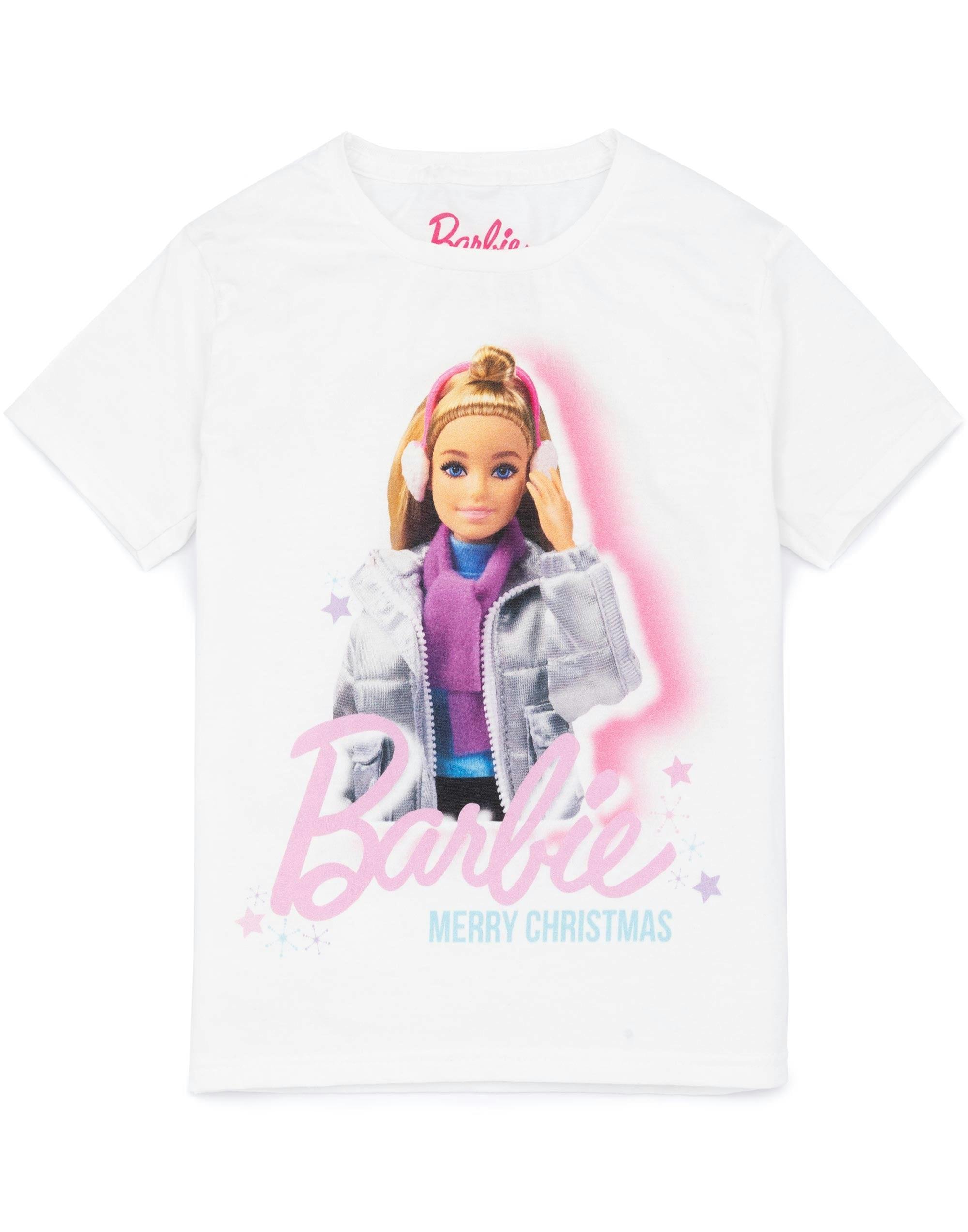Vanilla Underground Girls White Barbie Barbie Doll Short Sleeved T-Shirt - 3-4 Years