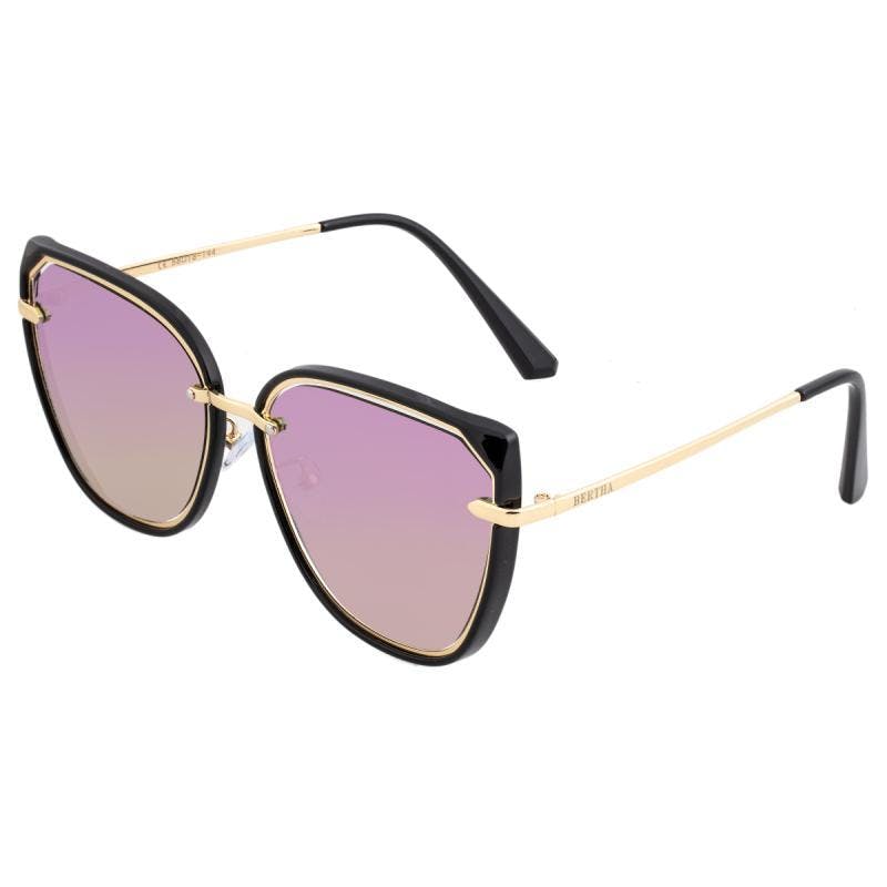 Bertha Black/Purple Rylee Polarized Sunglasses