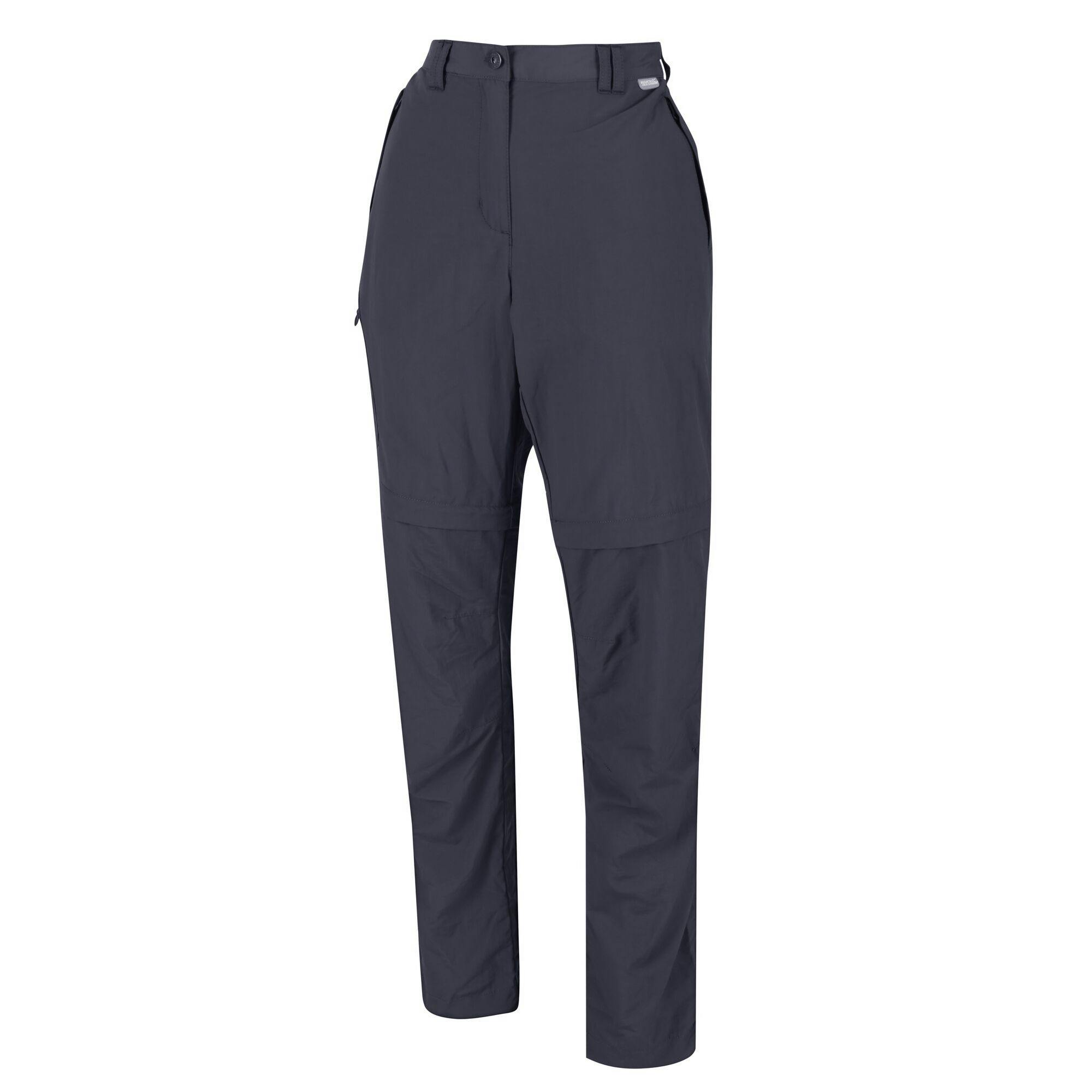 Regatta Women's Grey Chaska Ii Zip Off Trousers - Seal - Seal - 18 Uk L - 100% Polyamide