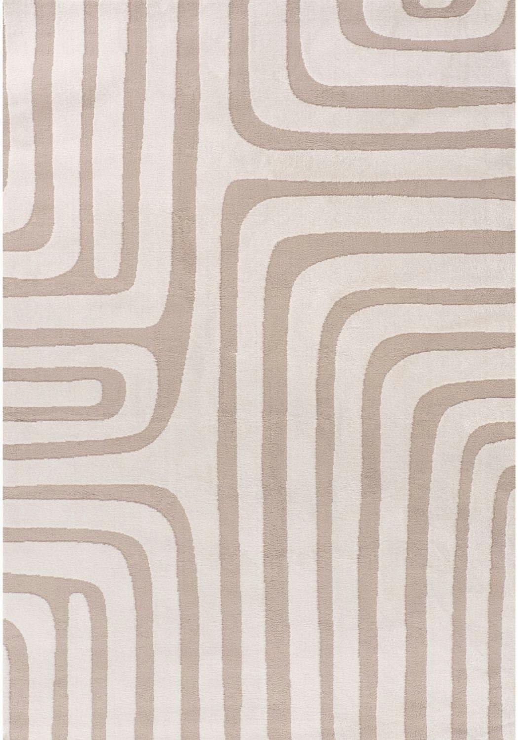 Rackhams Beige Loft Geometric Rug - 240X340 Cm