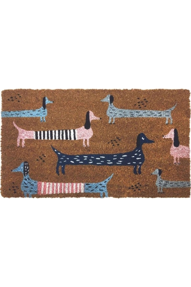 Rackhams Coir Animal Dachshunds Mat 40X70 Cm