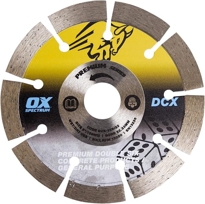 Rackhams Spectrum Premium Double Six Diamond Blade - Gp 125-22.23Mm