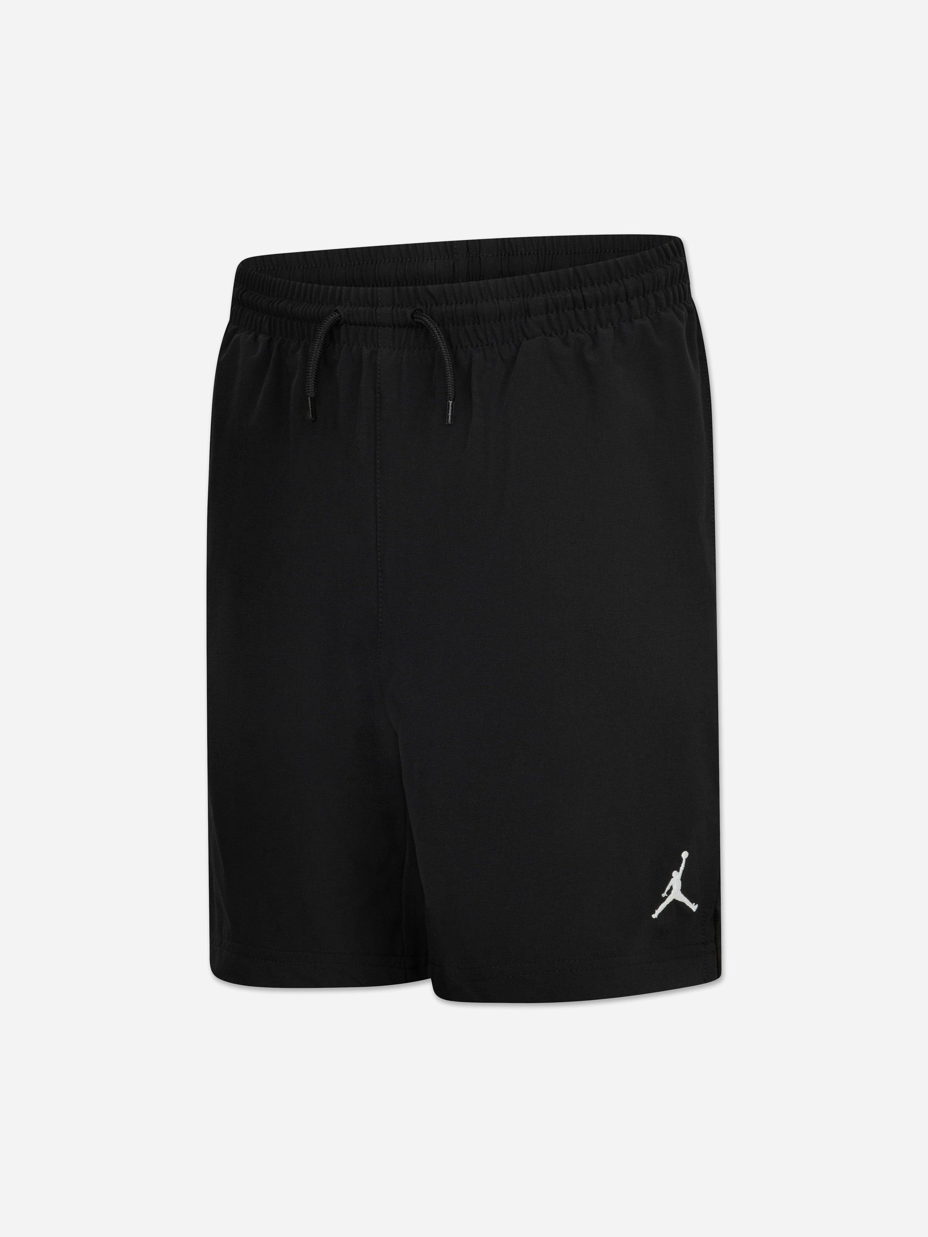 Jordan Boys Black Mj Jumpman Woven Play Shorts In - 3 - 4 Yrs