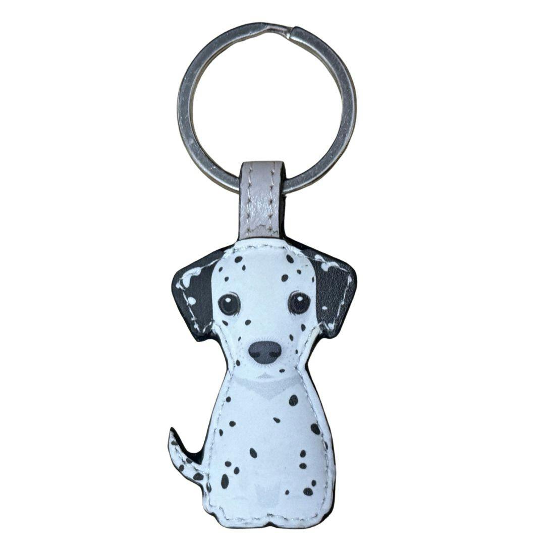 Love Emvy Leather Dog Keyring - Boxer, Dalmation, Terrier, Labrador - Dalmation