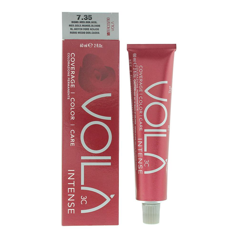 Intercosmo Voila 3C Hair Colour 60ml - 7.35 Medium Golden Mahogany Blonde - Image 6
