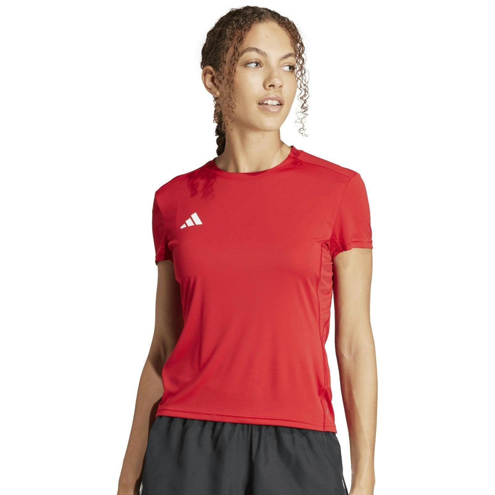 Adidas Women's Red Adizero Aeroready Running T-Shirt It1824 - S