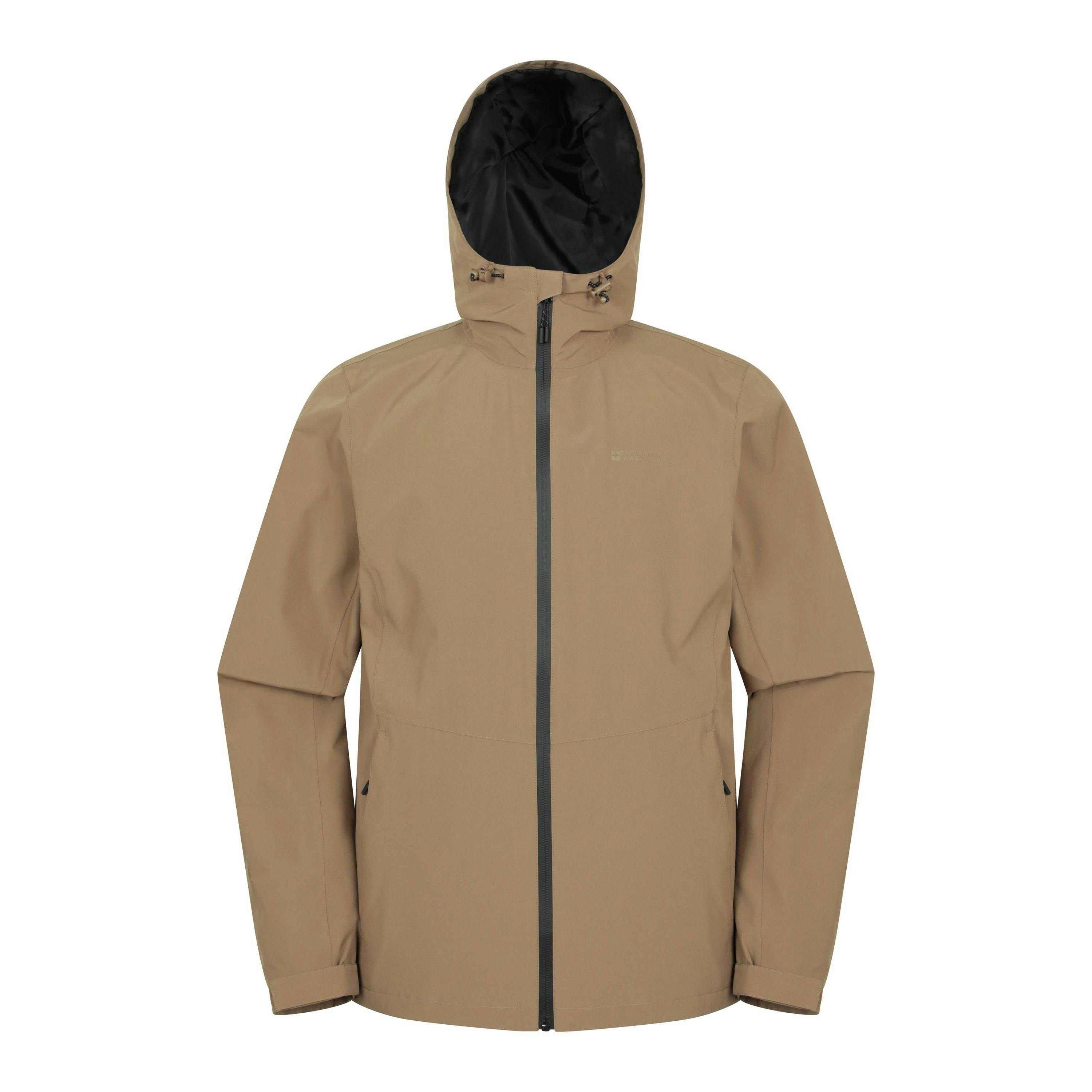 Mountain Warehouse Men's Covert Waterproof Jacket - Tan - Xs - Tan - 100% Polyester