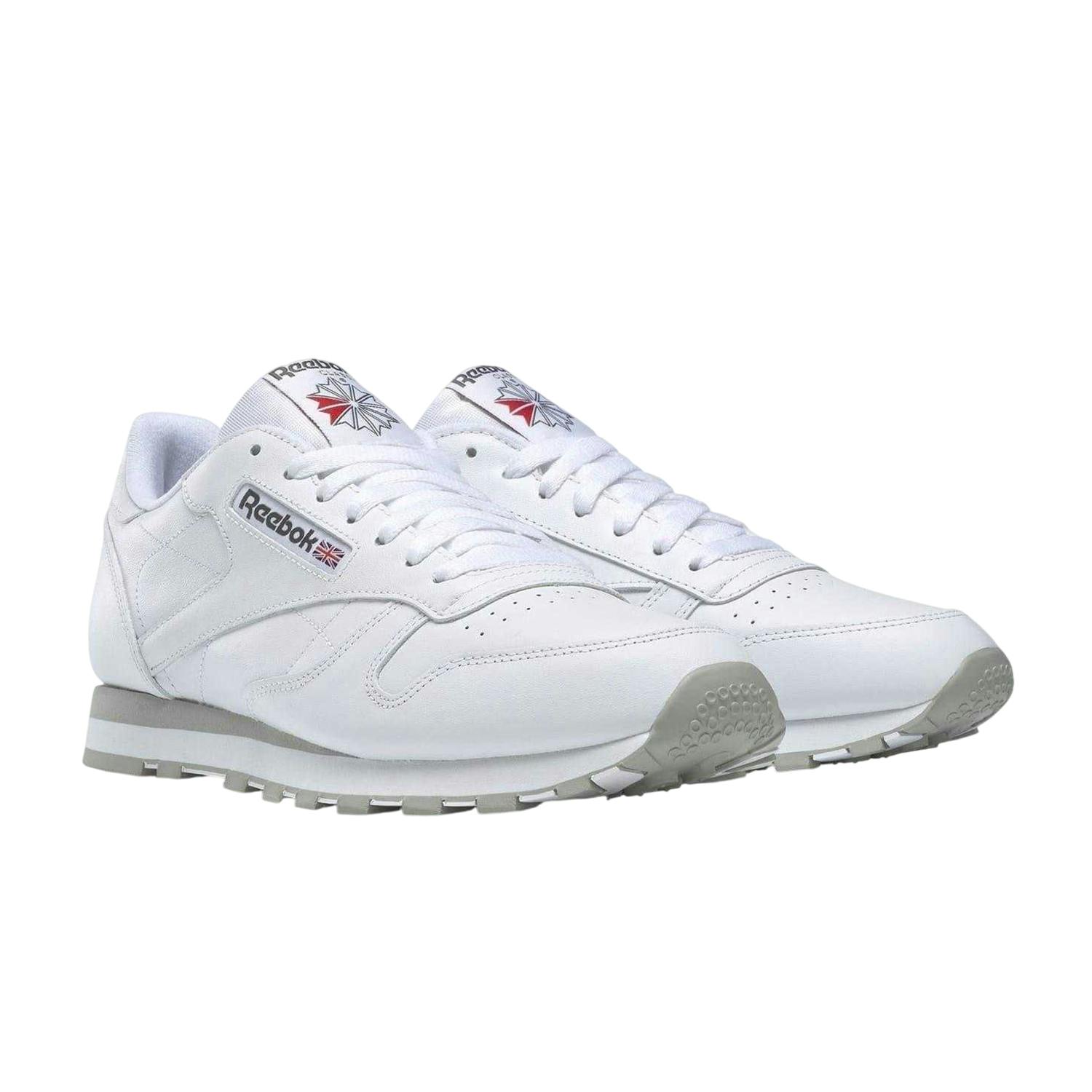 Reebok Men's White Classic Leather Trainers - 8.5 Uk - 100% Mixed