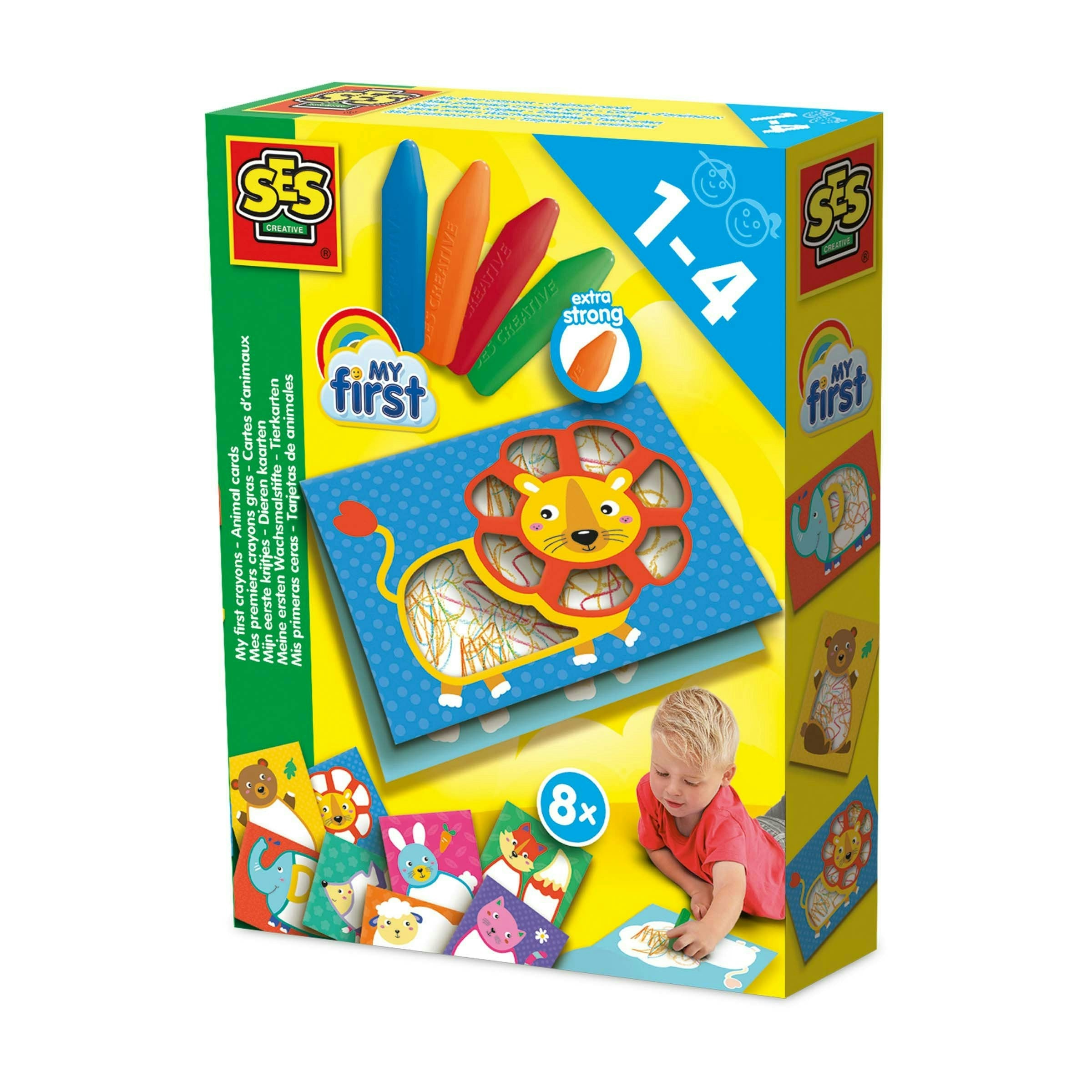 Ses Creative My First Crayons Animal Cards Size 20 - Image 4