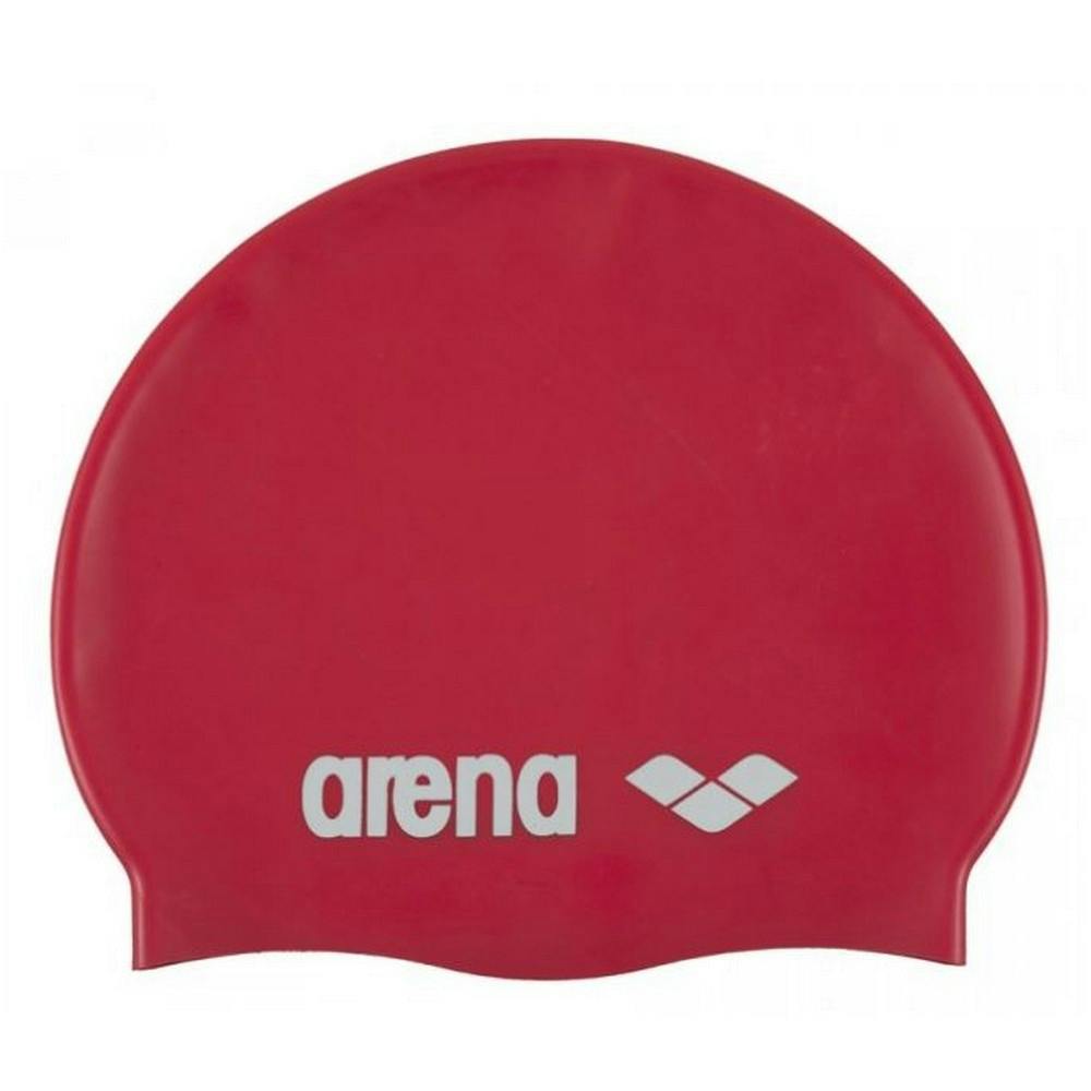 Arena Red Childrens/Kids Classic Silicone Swim Cap - One Size - 100% Silicone