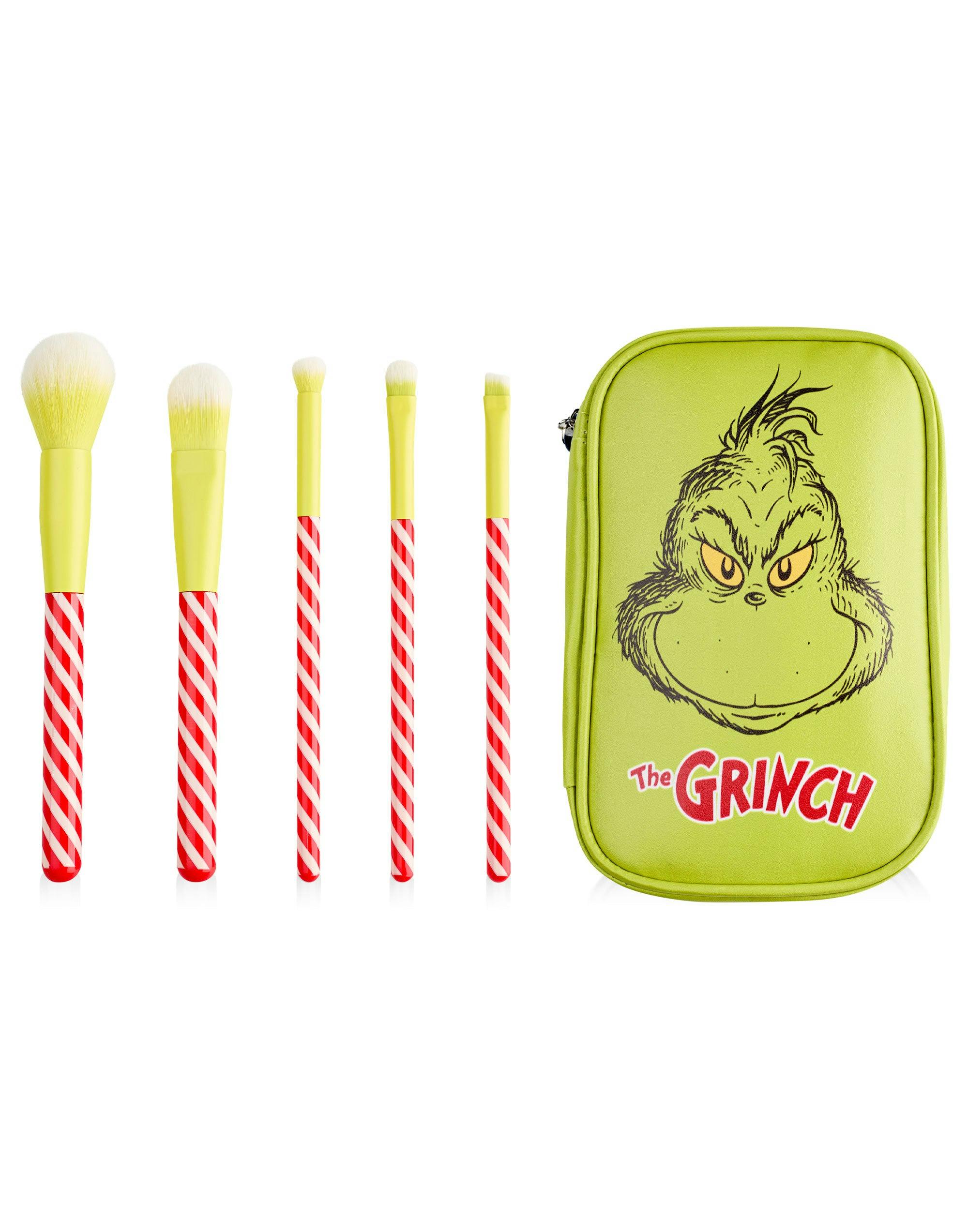 Vanilla Underground Women's Green The Grinch Character Face Makeup Brush Set (One Size)