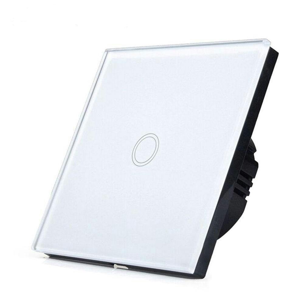 Ener-J Light/White Wifi Switch – 1 Gang Smart Switch No Neutral Required, Alexa & Google Compatible, Uk Glass Touch Panel