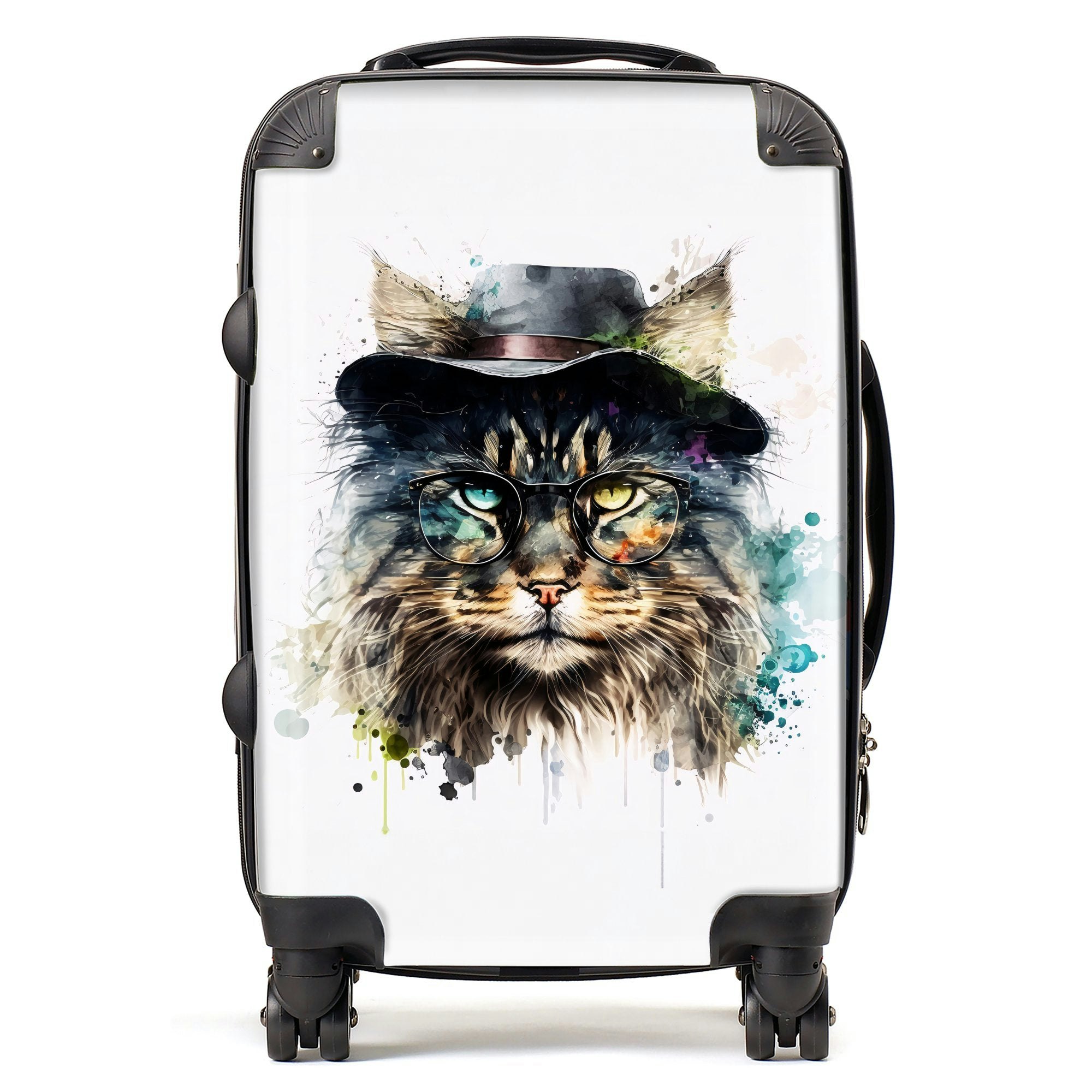 Warren Reed Norwegian Forest Cat Splashart Suitcase - Cabin