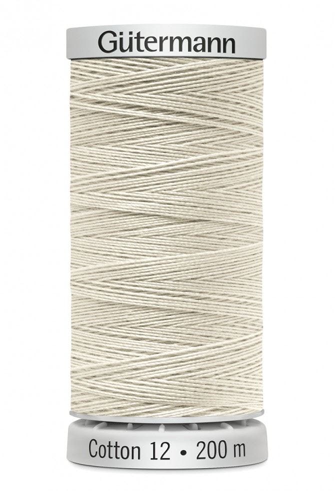 Gutermann No 12 Sulky Cotton Embroidery Thread 200M Cotton Thread Suitable For Embroidery - 1071 - 200 Metres
