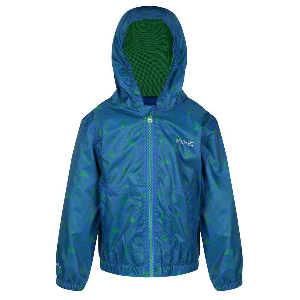 Regatta Blue Kids Muddy Puddle Peppa Pig Hooded Waterproof Jacket - Oxford - Oxford - 12-18 Months - 100% Polyester