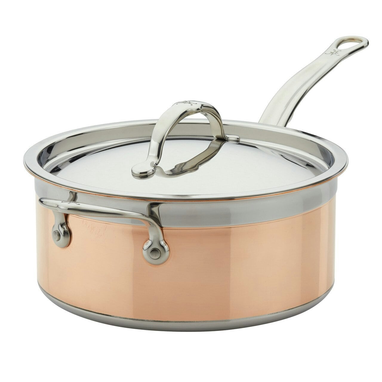 Rackhams Copperbond Induction Copper Saucepan & Lid - Medium - 18Cm