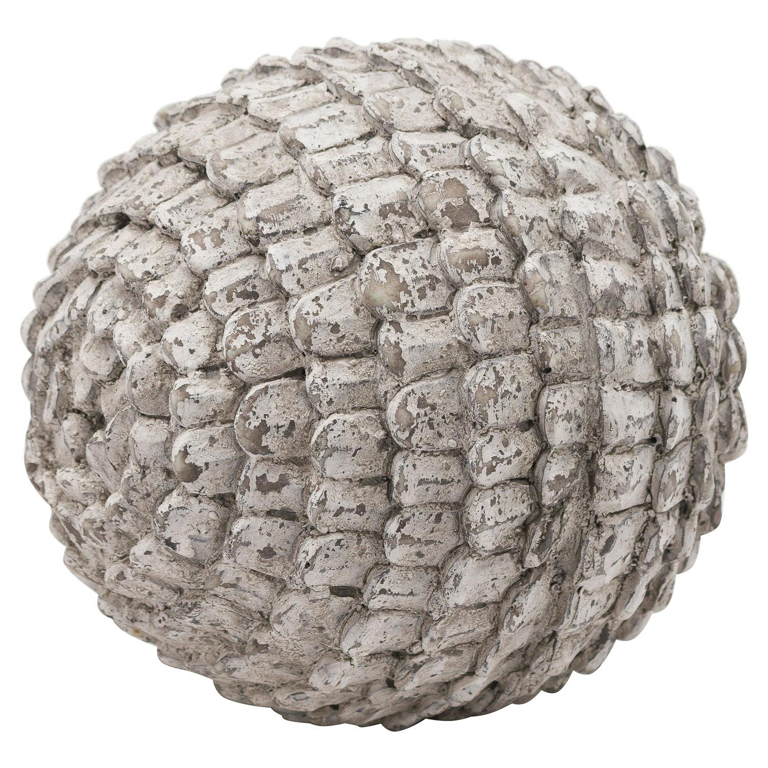 Rackhams White Garda Antique Look Christmas Ornament - Off /Stone - 17Cm X 15Cm X 15Cm - Off /Stone - 100% Mixed