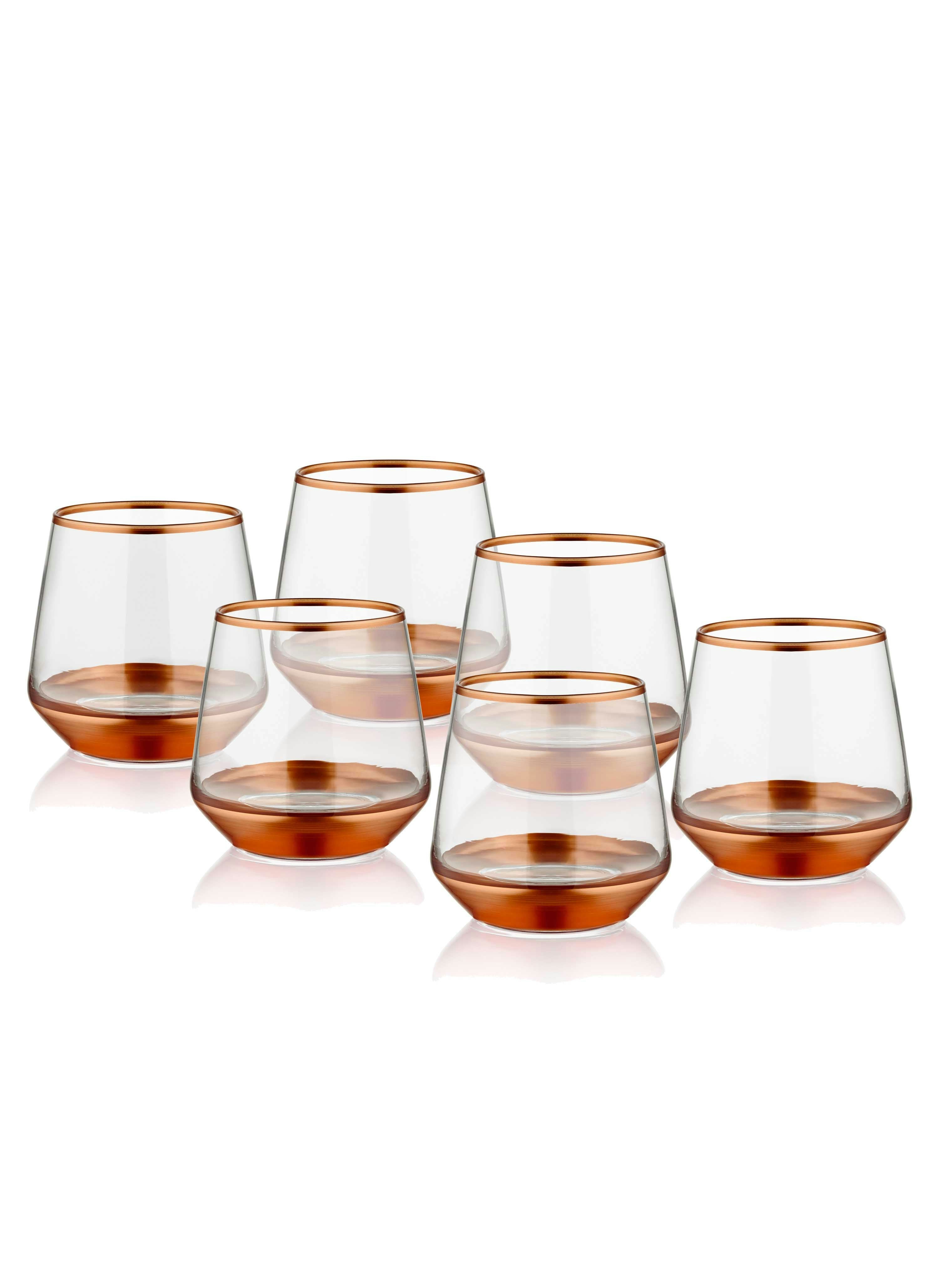 Rozi Glam Collection Copper Tumblers (Set Of 6)