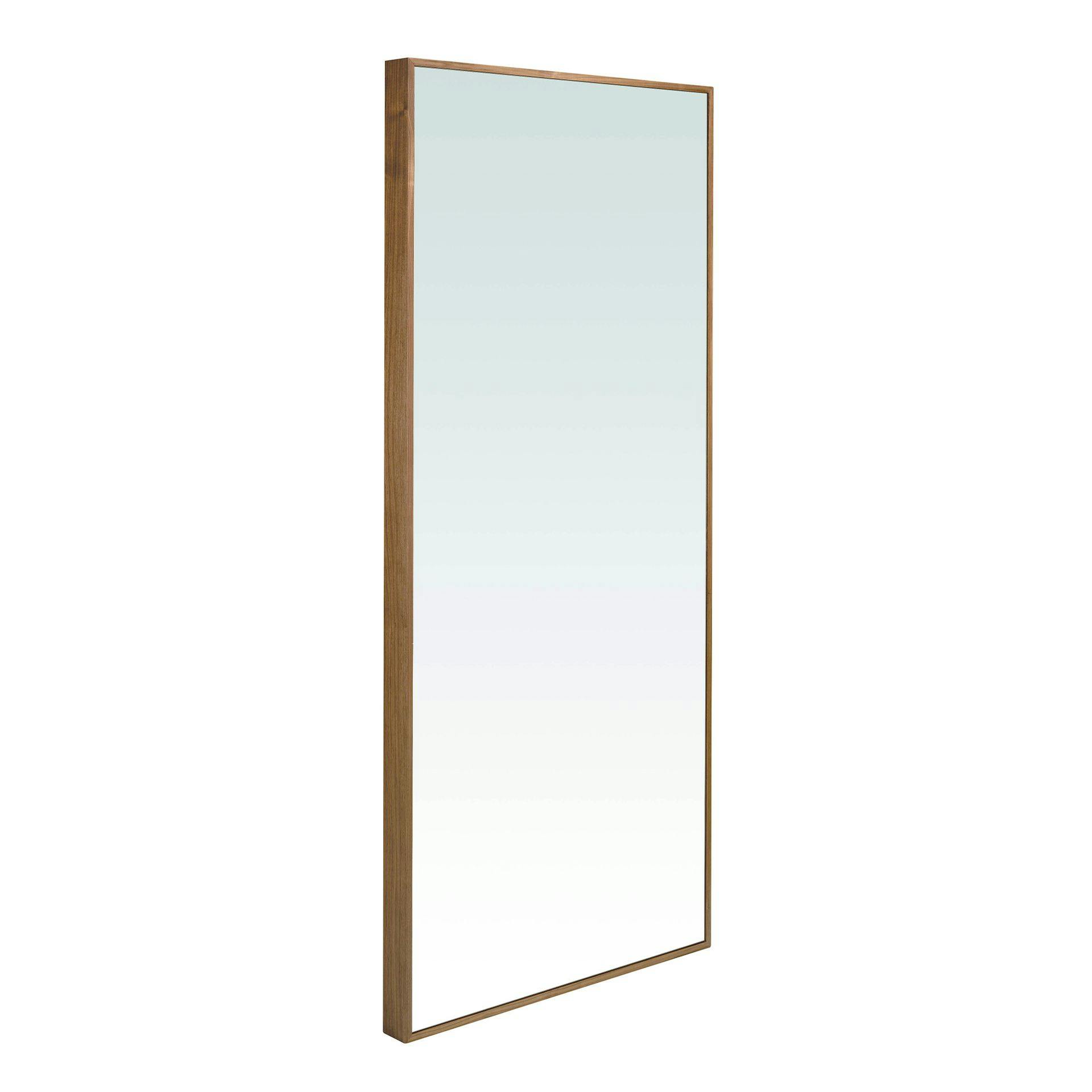 Rackhams Rectangular Walnut Wall Mirror 3213