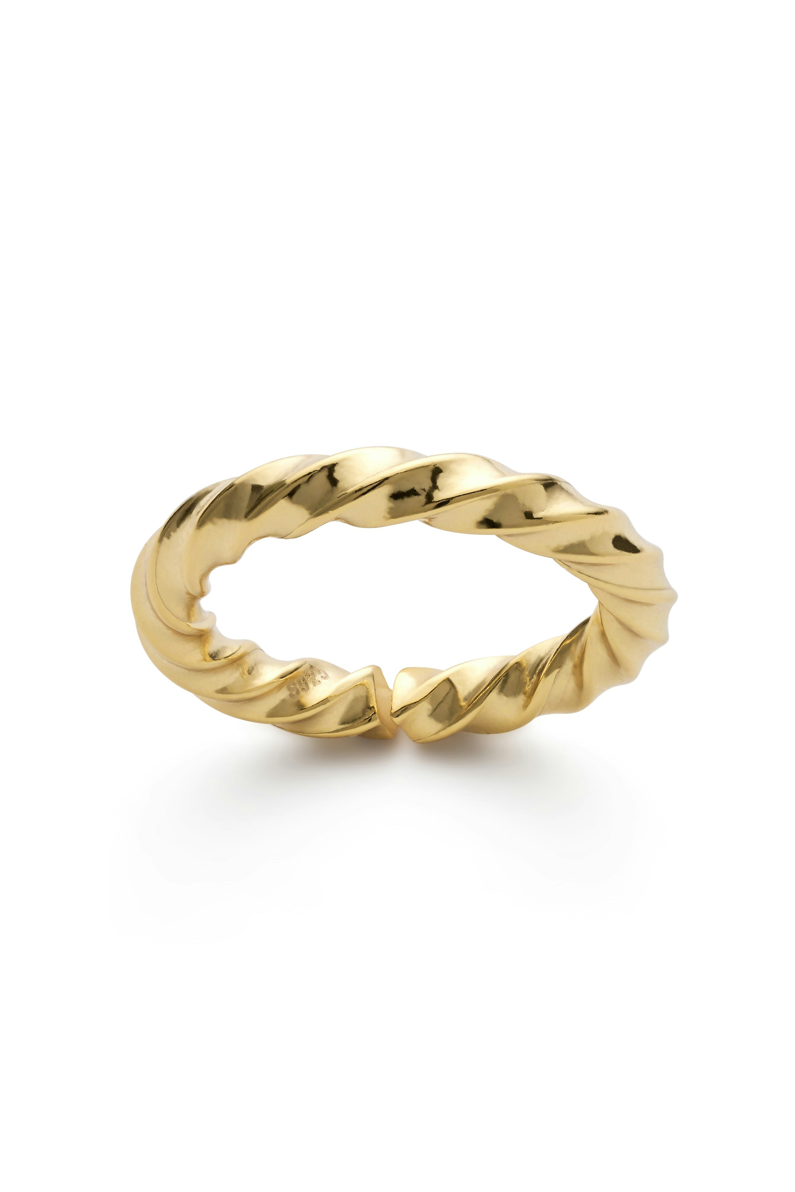 Elk & Bloom Gold 14K Twist Band Ring - No Thank You