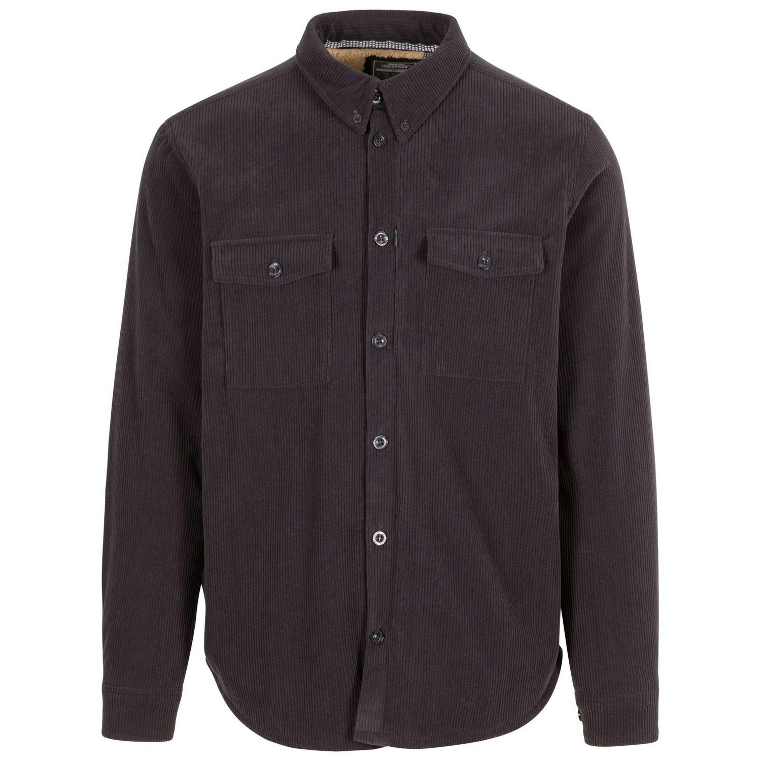 Trespass (S, Dark Grey) Mens Dattin Shirt - Image 3